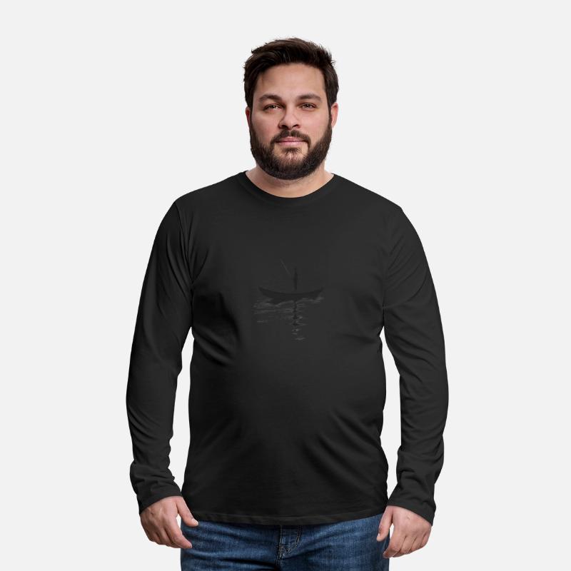 Fisherman On Boat In Calm Waters