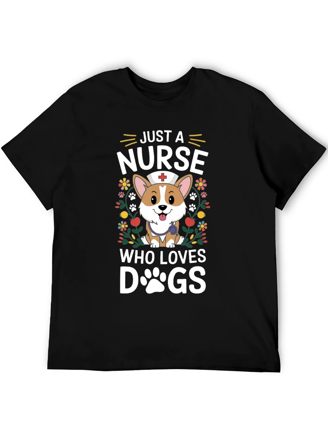 Just A Nurse Who Loves Dogs T-Shirt