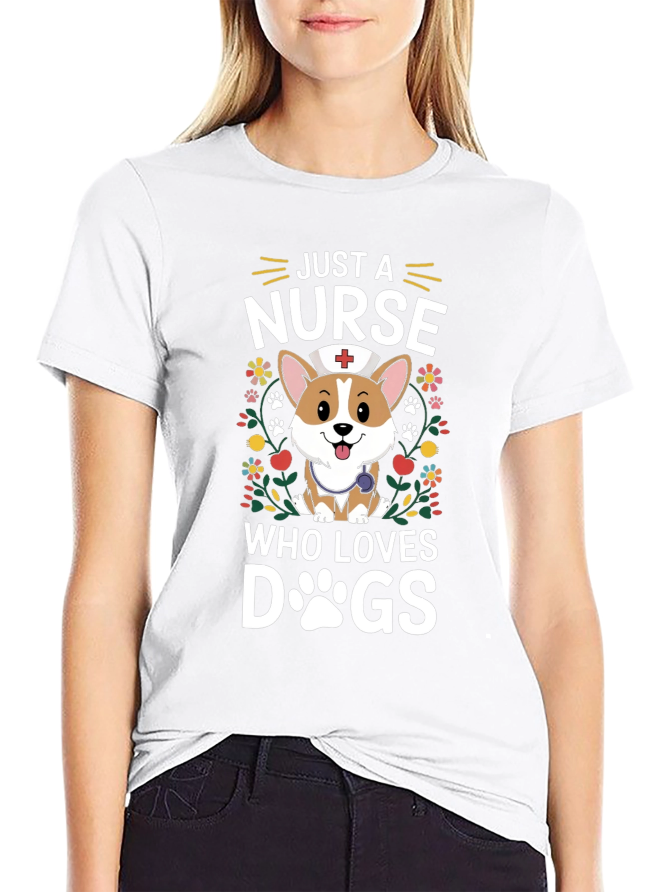 Just A Nurse Who Loves Dogs T-Shirt