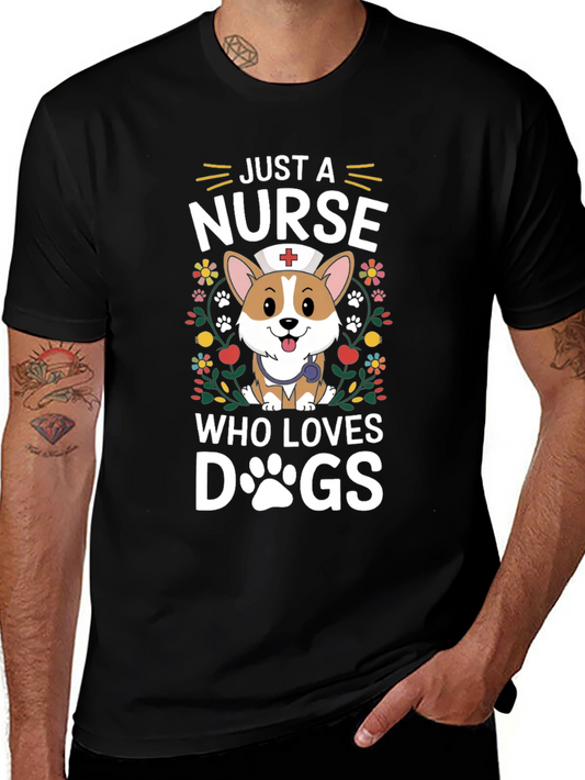 Just A Nurse Who Loves Dogs T-Shirt