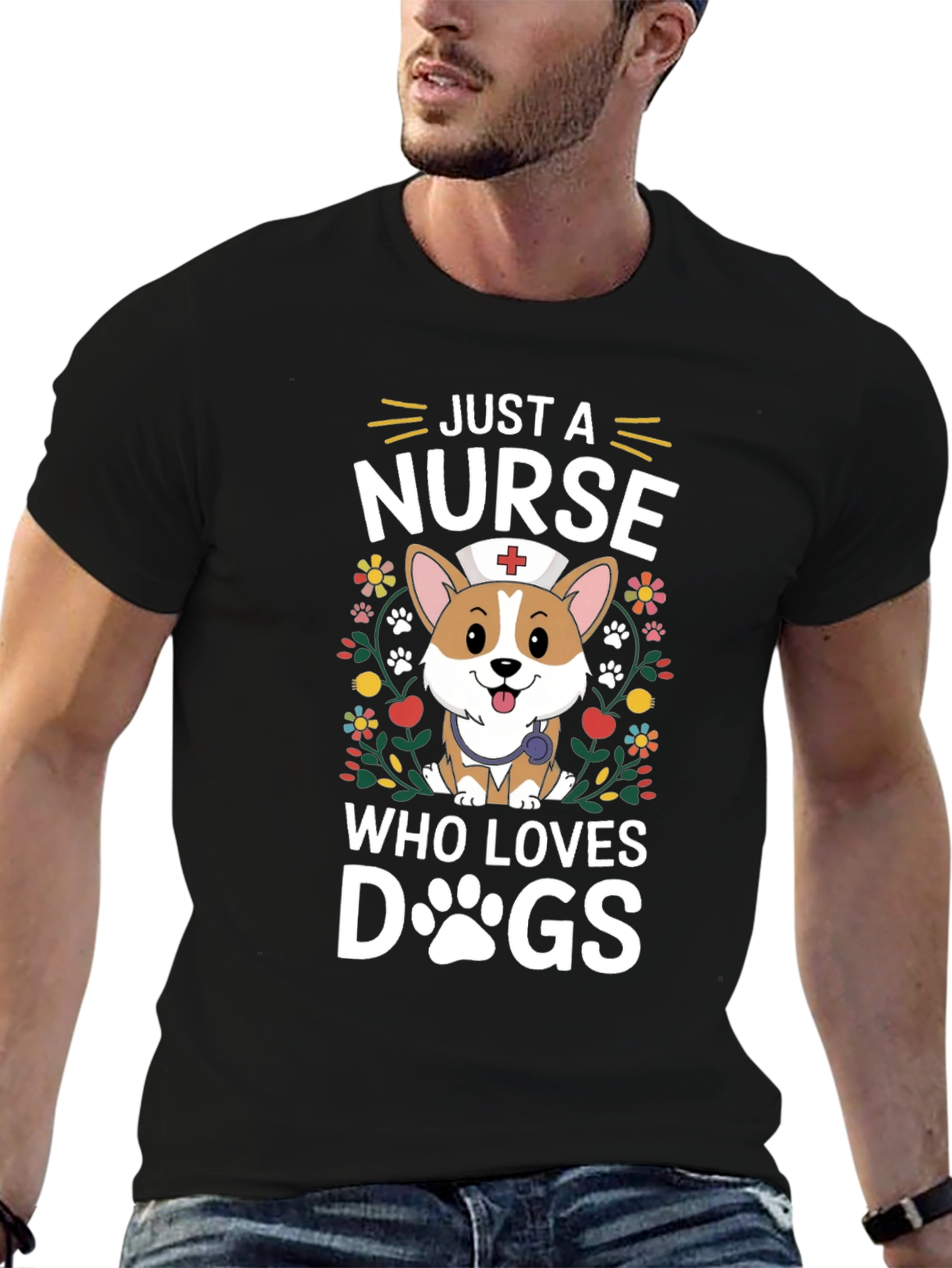 Just A Nurse Who Loves Dogs T-Shirt