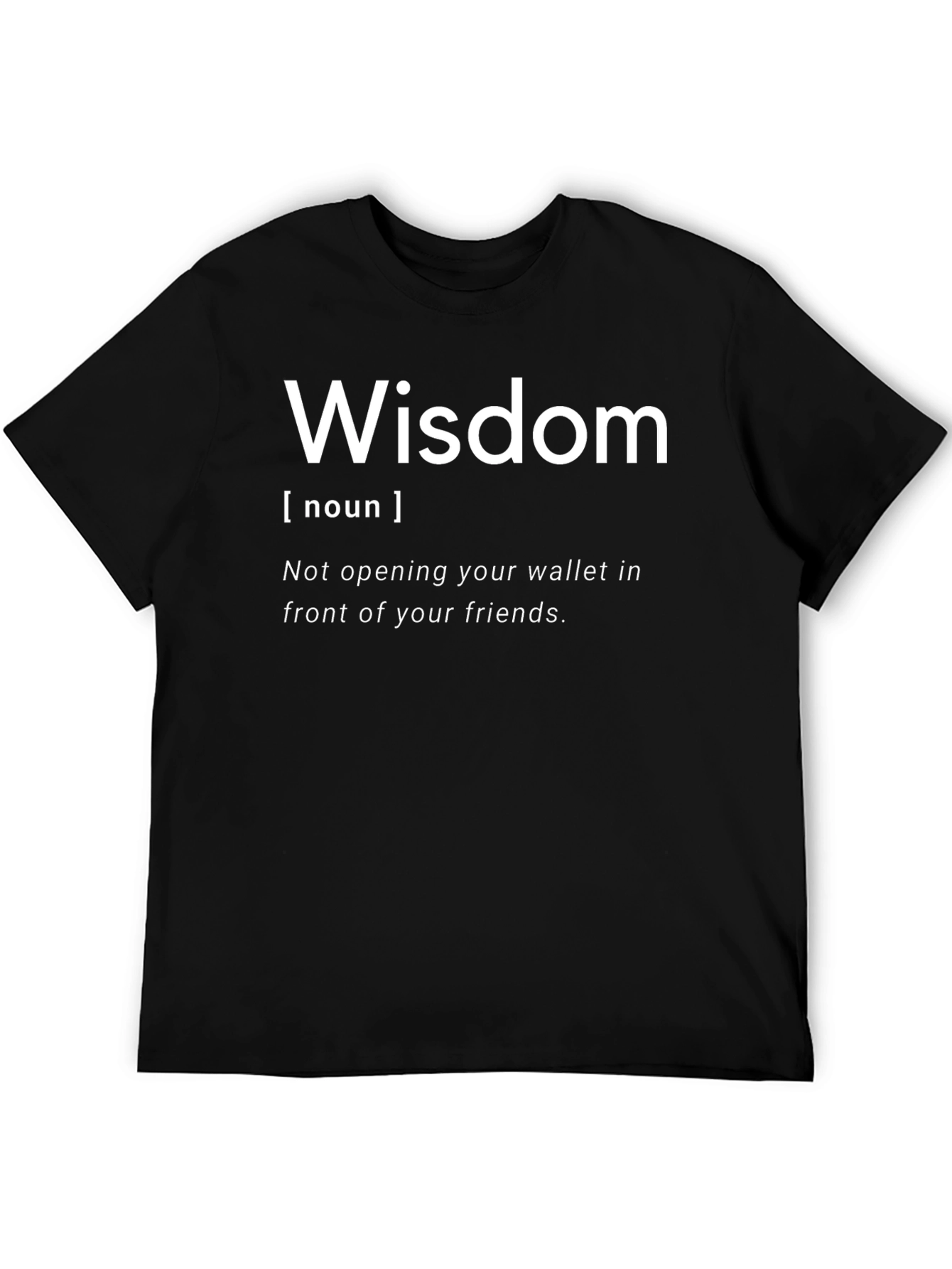 Wisdom Definition Black Graphic Tee