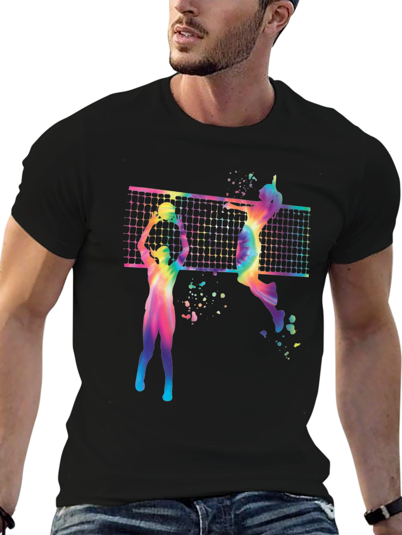 Volleyball Graphic Tee - Sporty Print T-Shirt