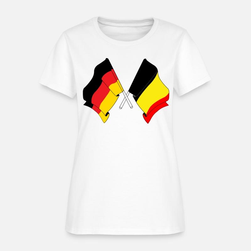 Flag of Germany and flag of Belgium
