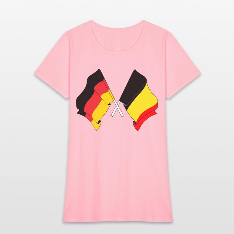 Flag of Germany and flag of Belgium