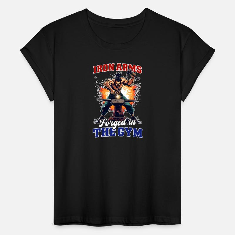 Flexing Biceps Iron Arms: Forged in the Gym