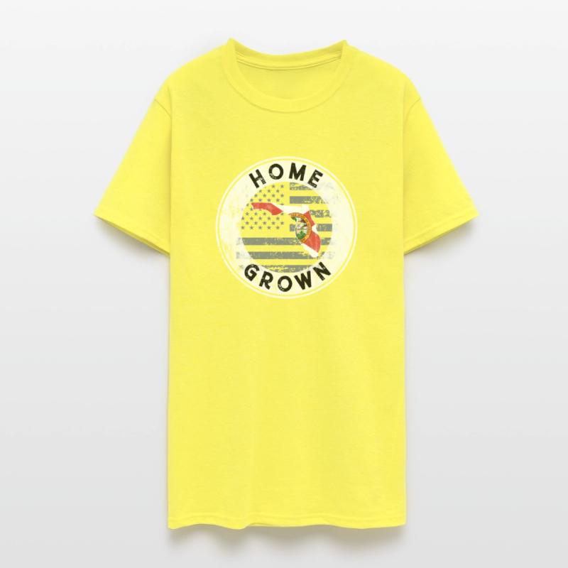 Florida Home Grown State Country American Flag