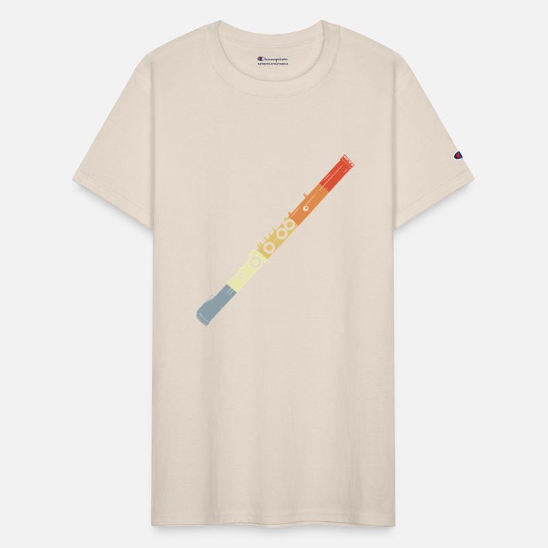 Flute Drawing Vintage Look