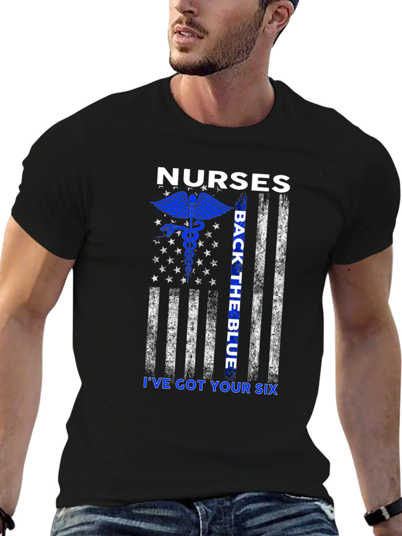 Nurses Back the Blue Ive Got Your Six T-Shirt