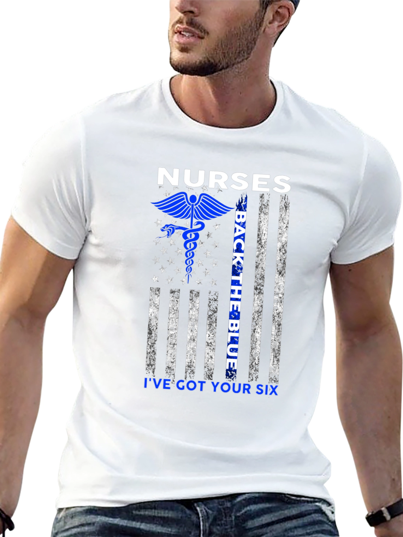 Nurses Back the Blue Ive Got Your Six T-Shirt