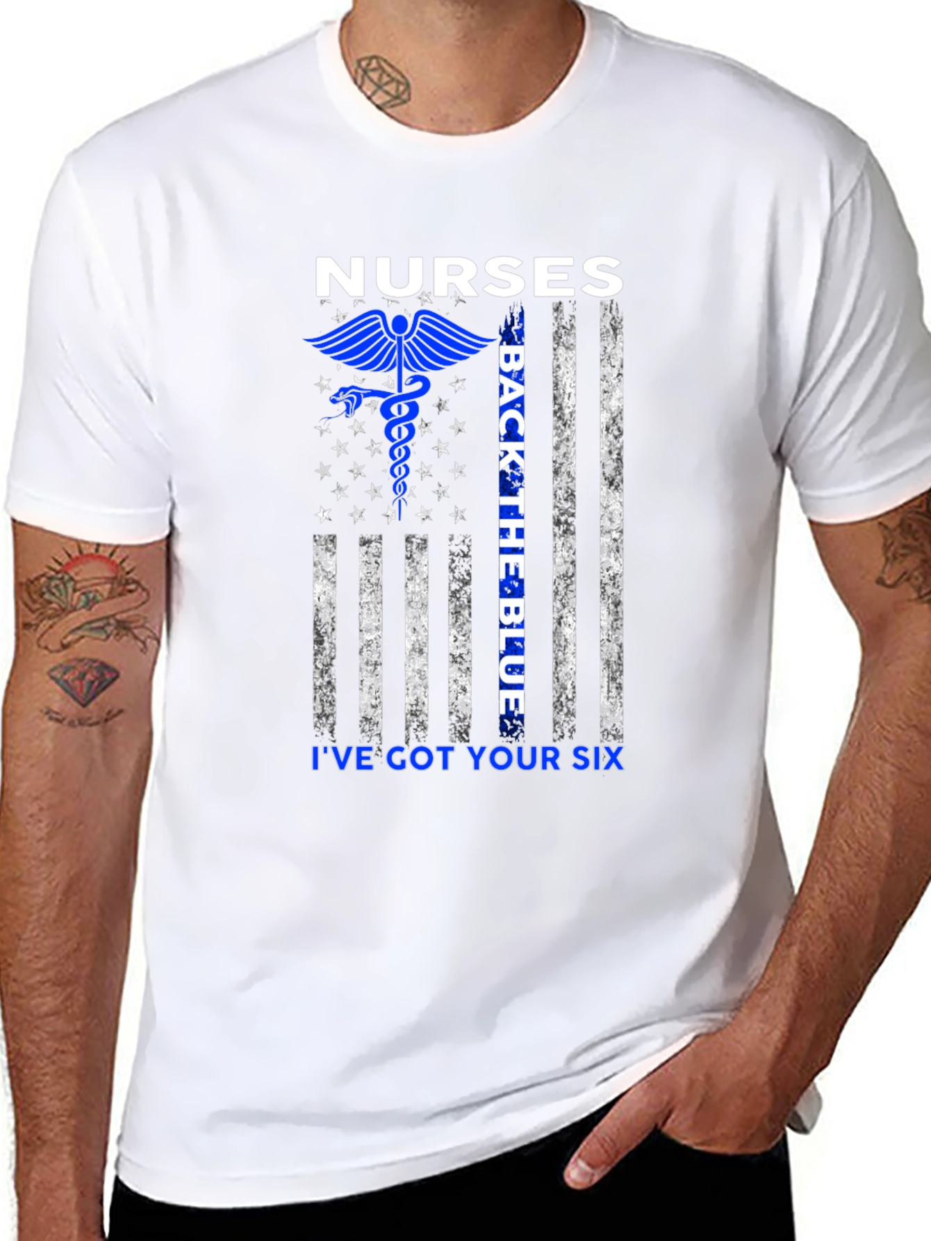 Nurses Back the Blue Ive Got Your Six T-Shirt