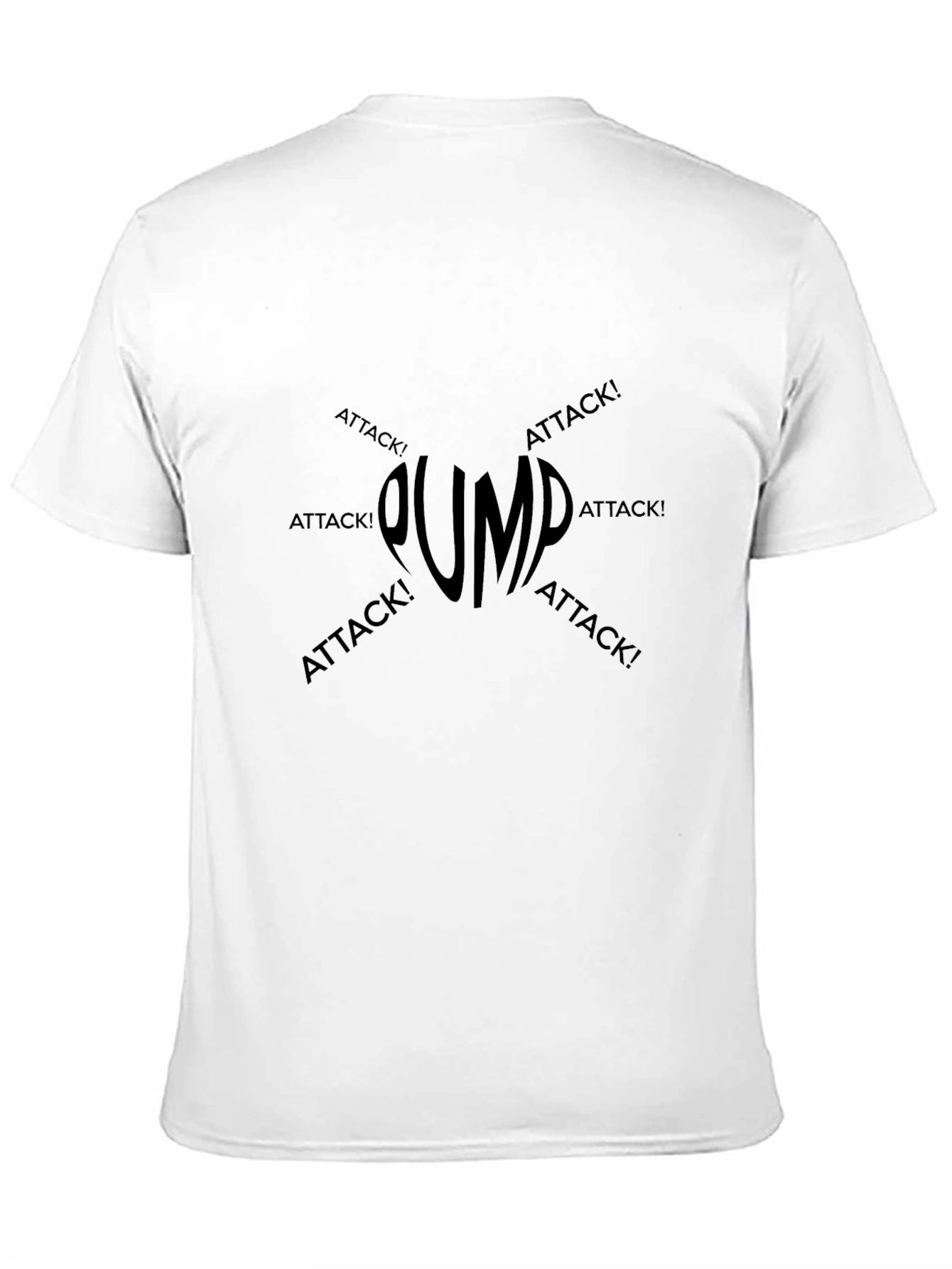 Pump Attack Black Graphic T-Shirt