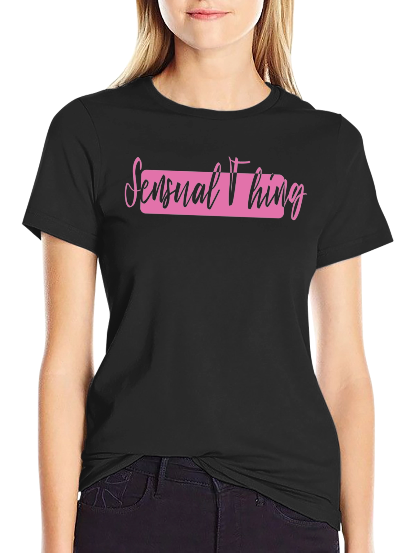 Sensual Thing Graphic T-Shirt - Black