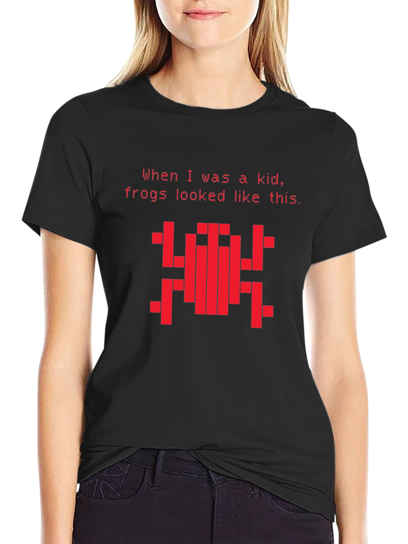 Retro Frogger Graphic Tee - Gamer Style T-Shirt