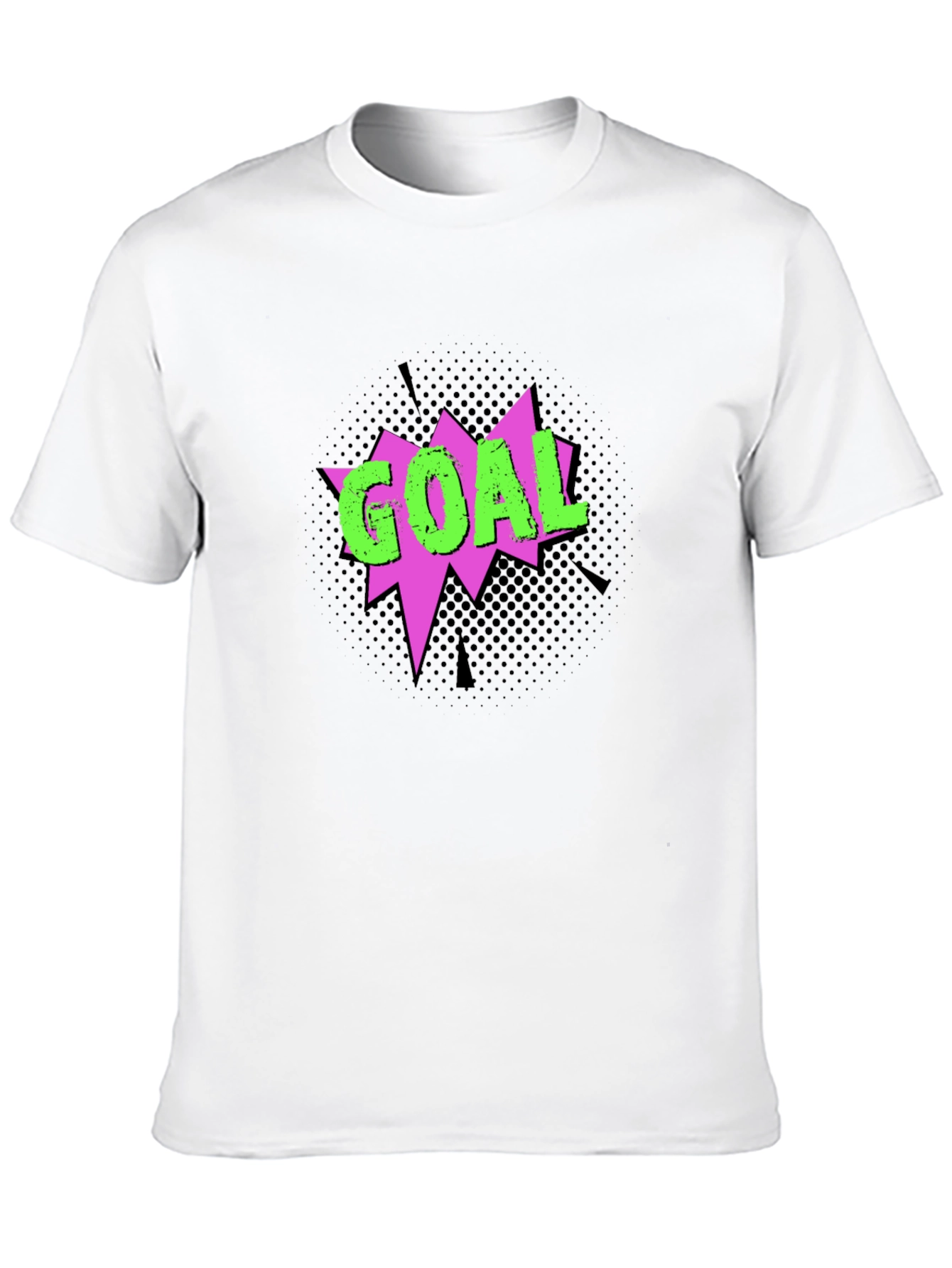 Goal Graphic T-Shirt - Black Crew Neck Tee