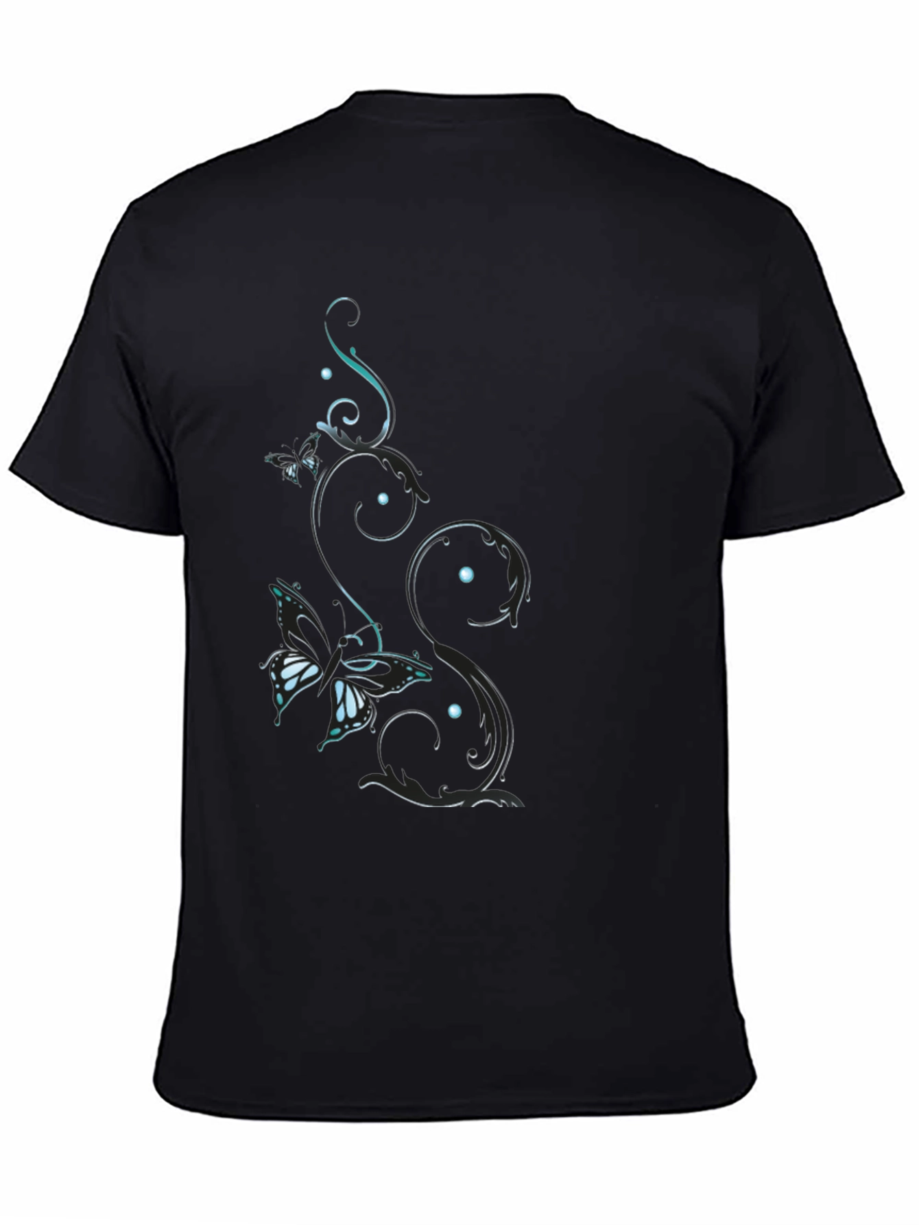 Butterfly Vine Black T-Shirt