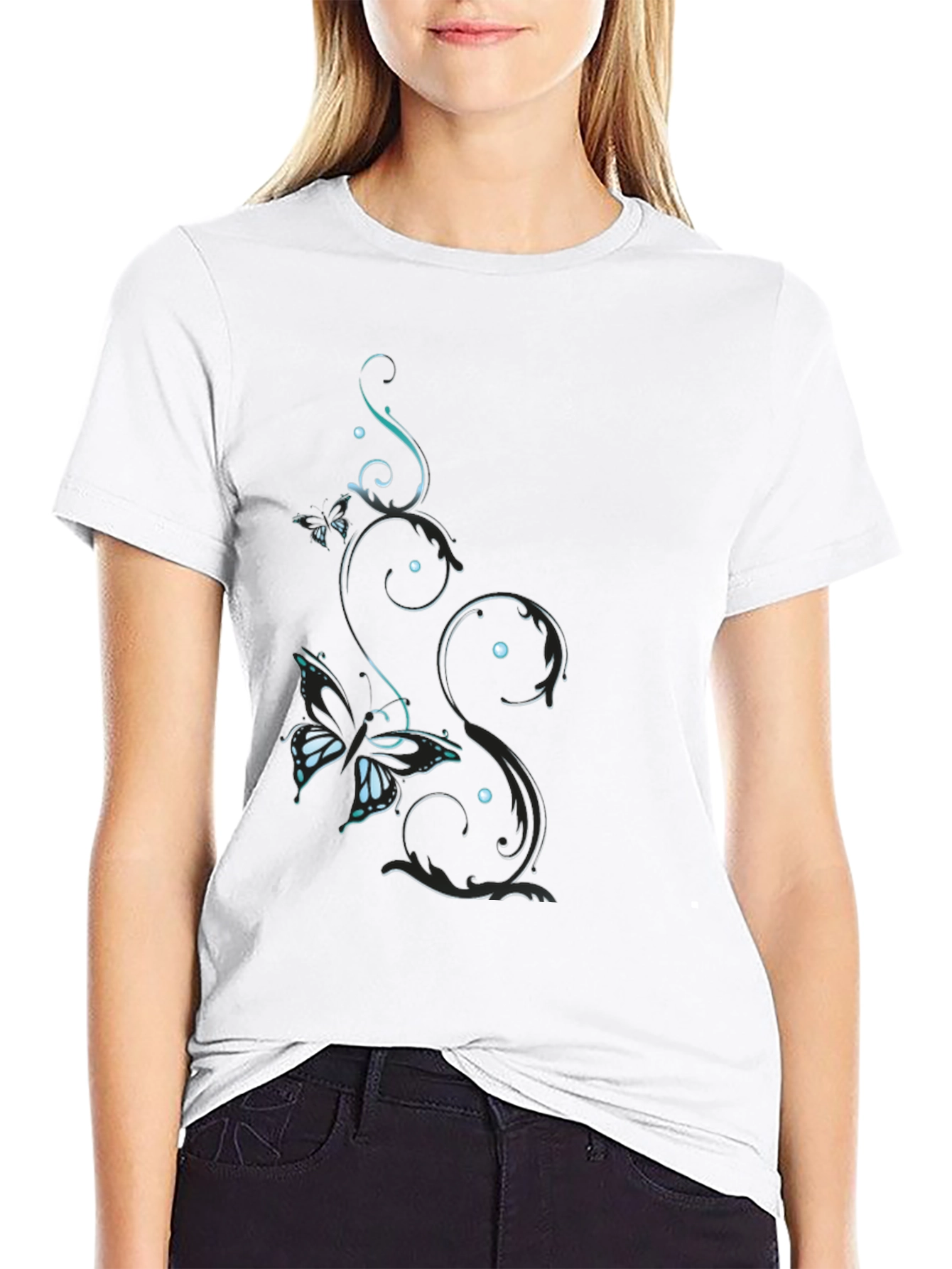 Butterfly Vine Black T-Shirt
