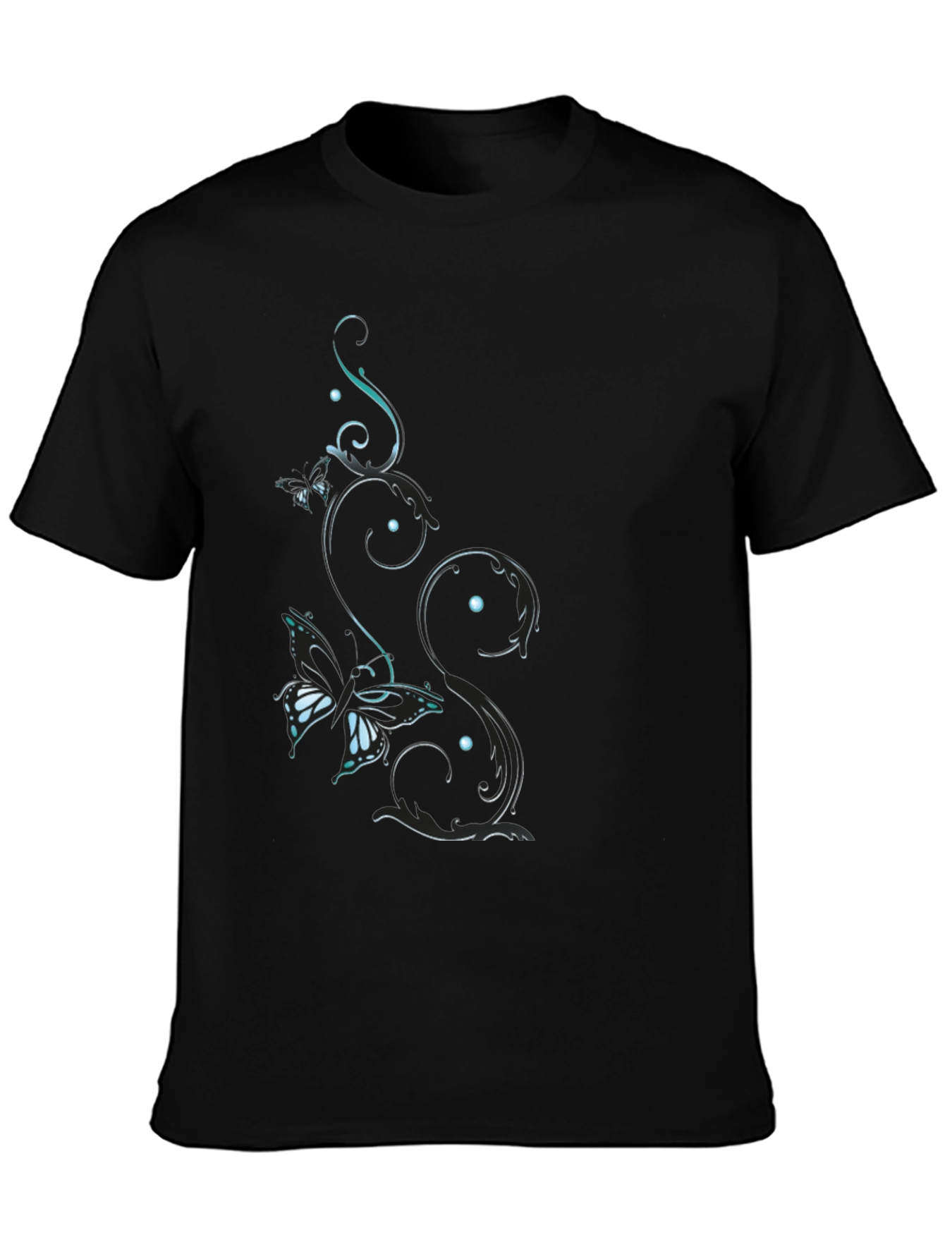 Butterfly Vine Black T-Shirt