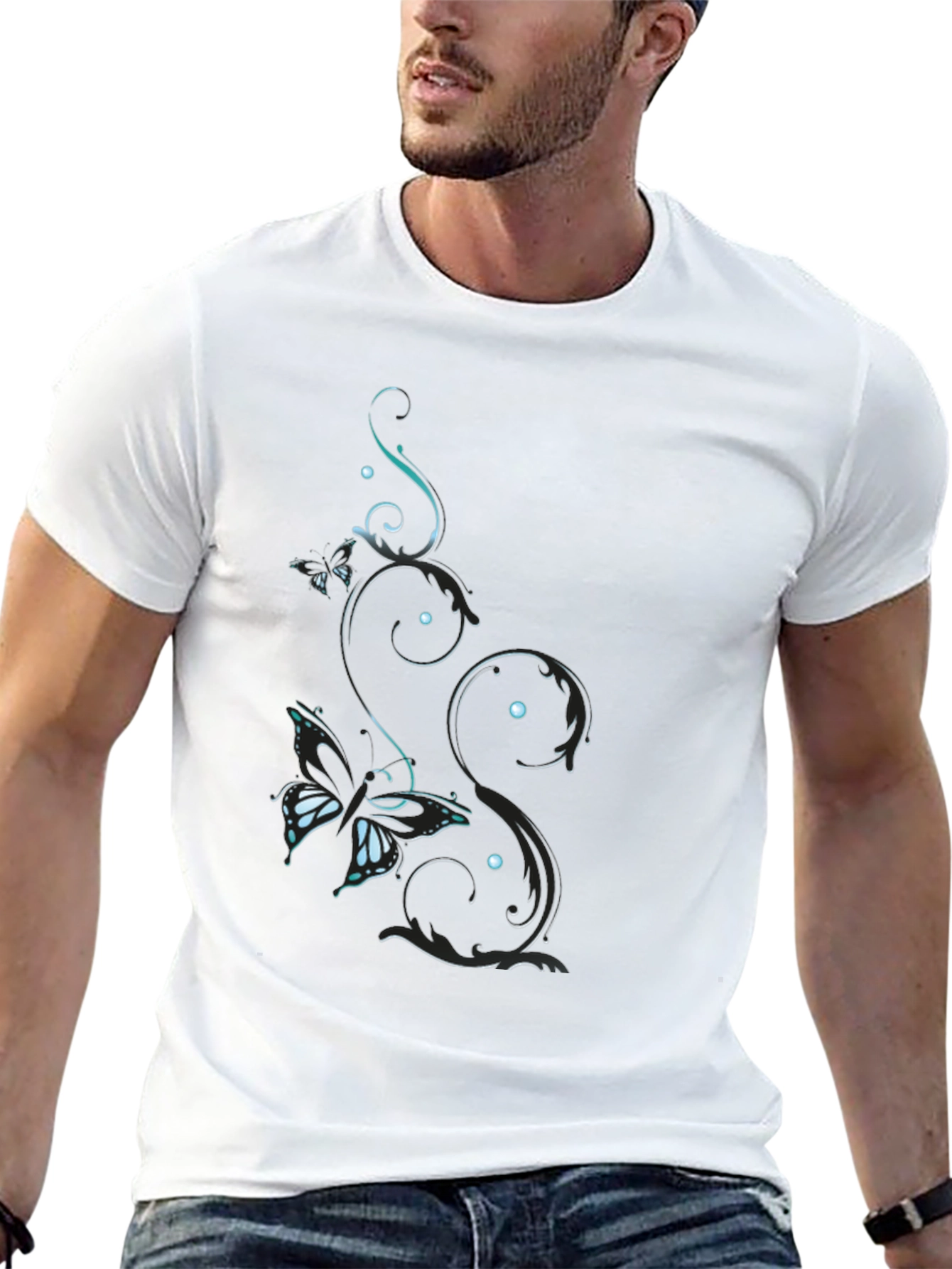 Butterfly Vine Black T-Shirt