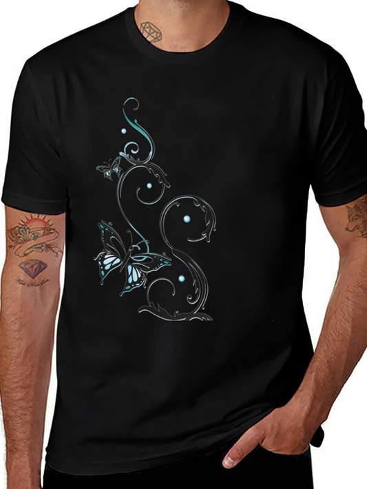 Butterfly Vine Black T-Shirt