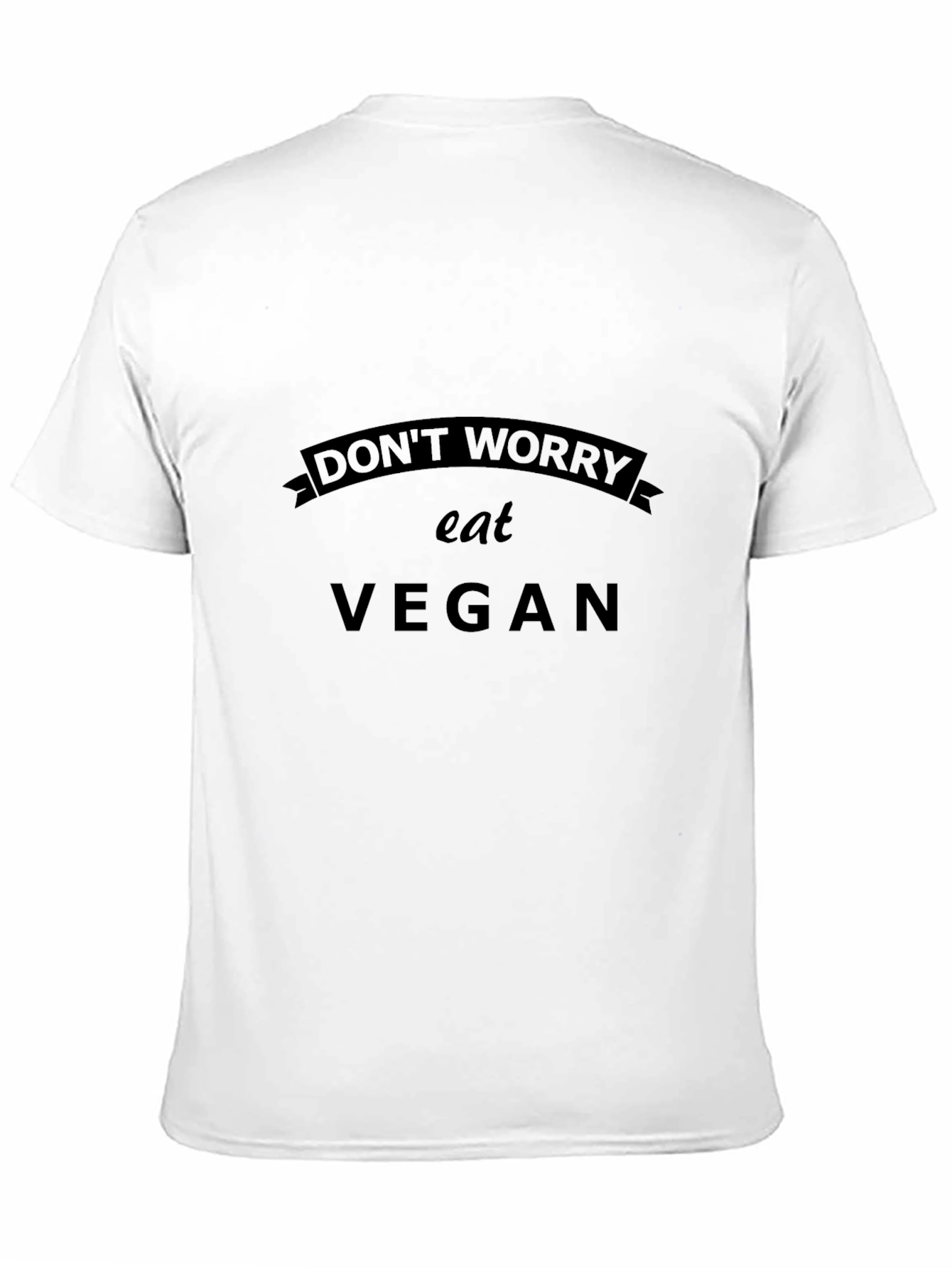Dont Worry Eat Vegan Black T-Shirt