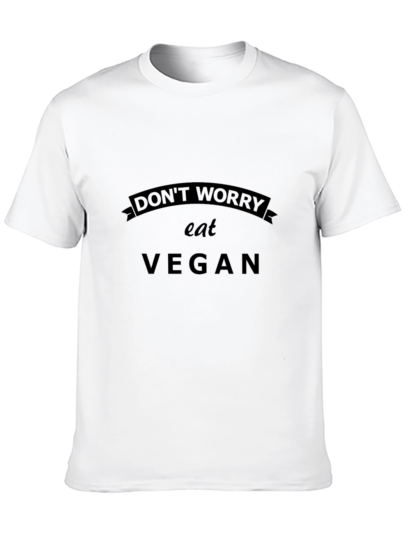 Dont Worry Eat Vegan Black T-Shirt