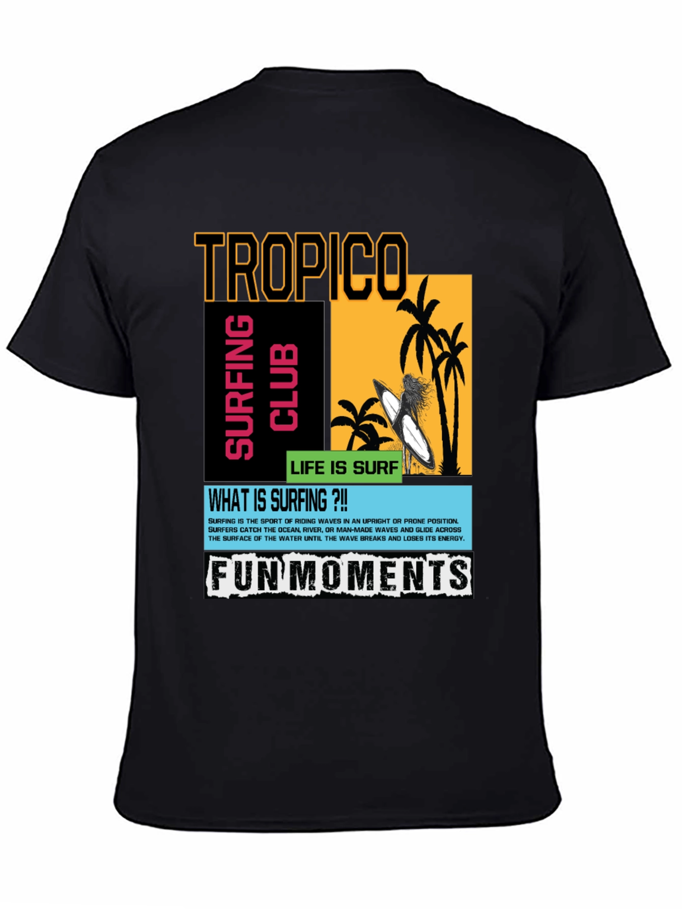 Tropico Surfing Club Graphic T-Shirt - Fun Moments Tee