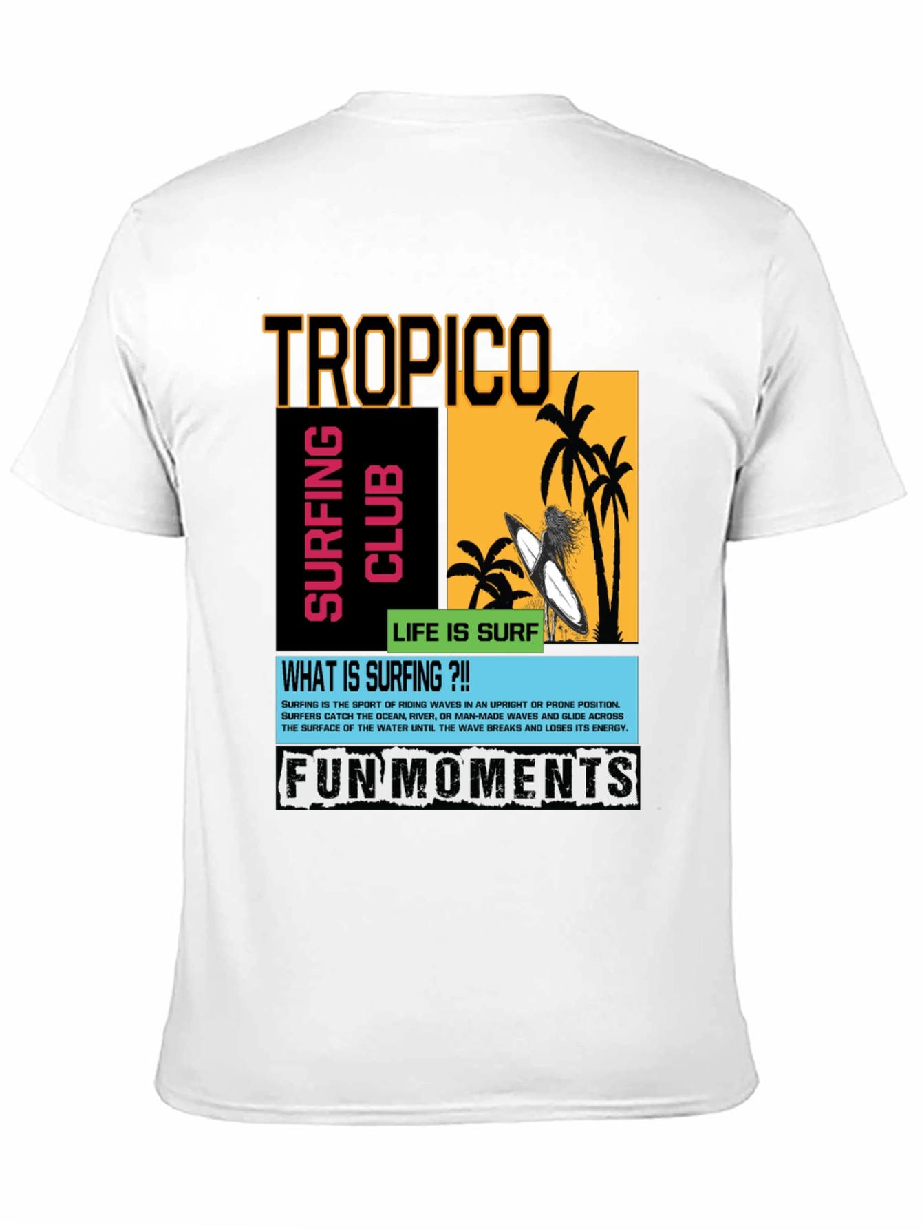 Tropico Surfing Club Graphic T-Shirt - Fun Moments Tee