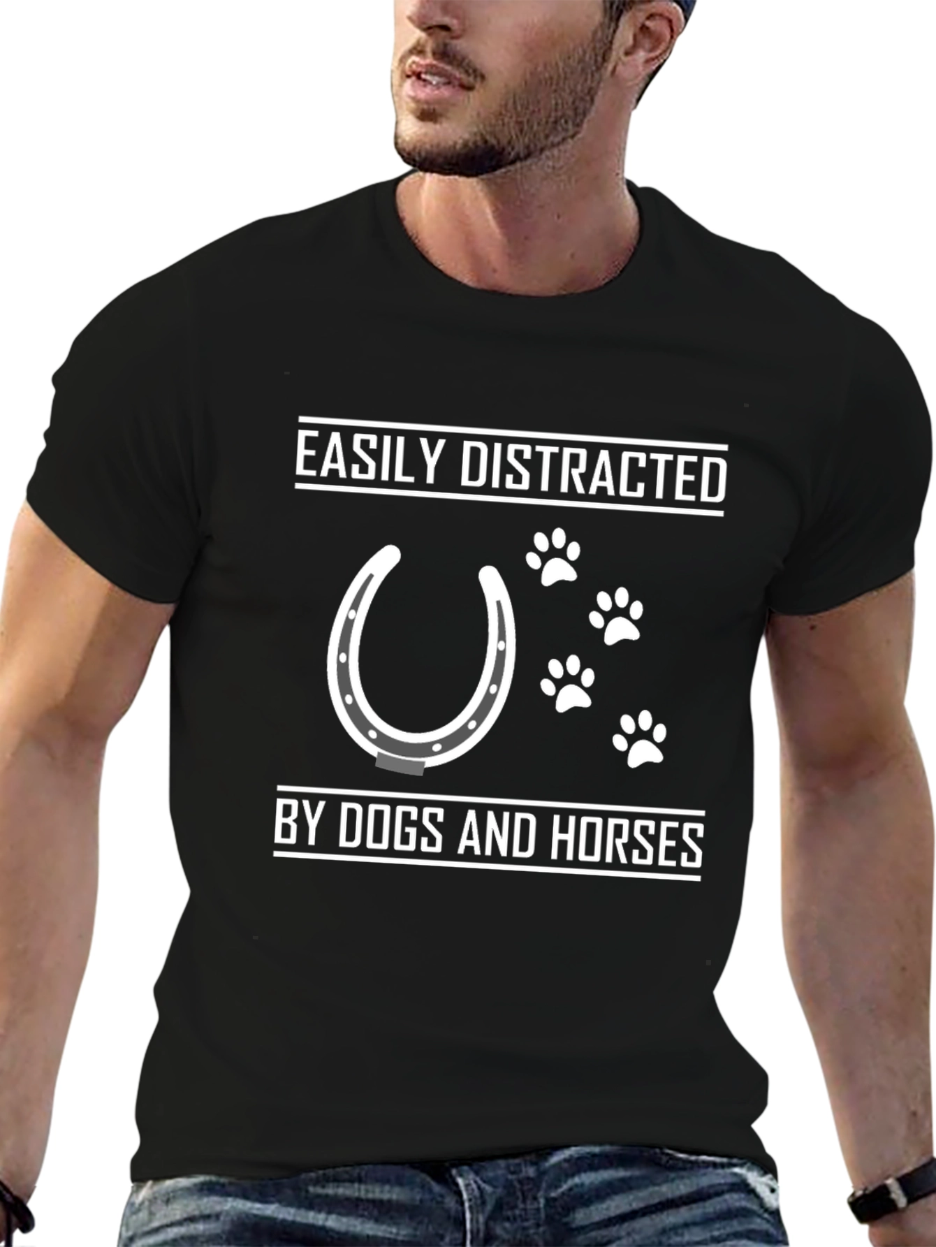Easily Distracted by Dogs and Horses T-Shirt