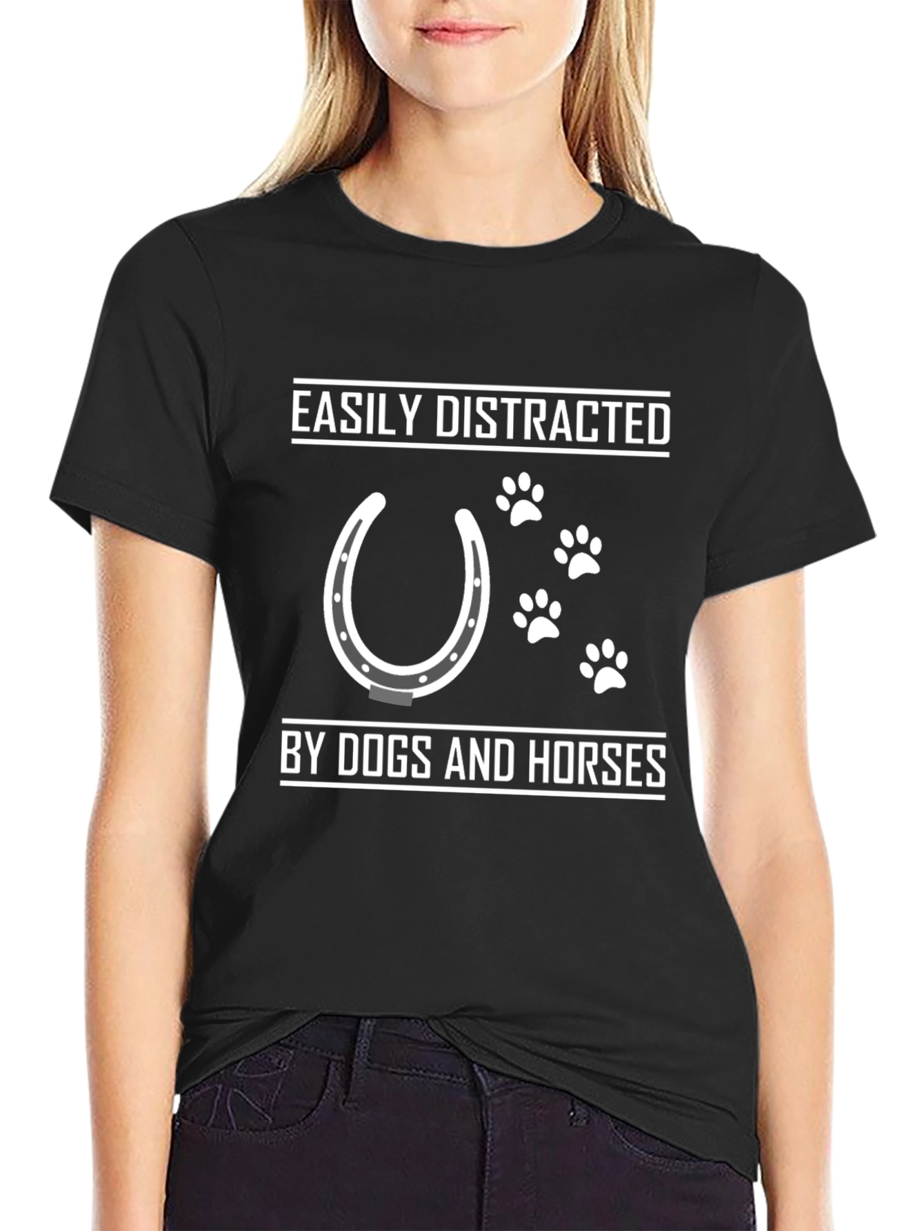 Easily Distracted by Dogs and Horses T-Shirt