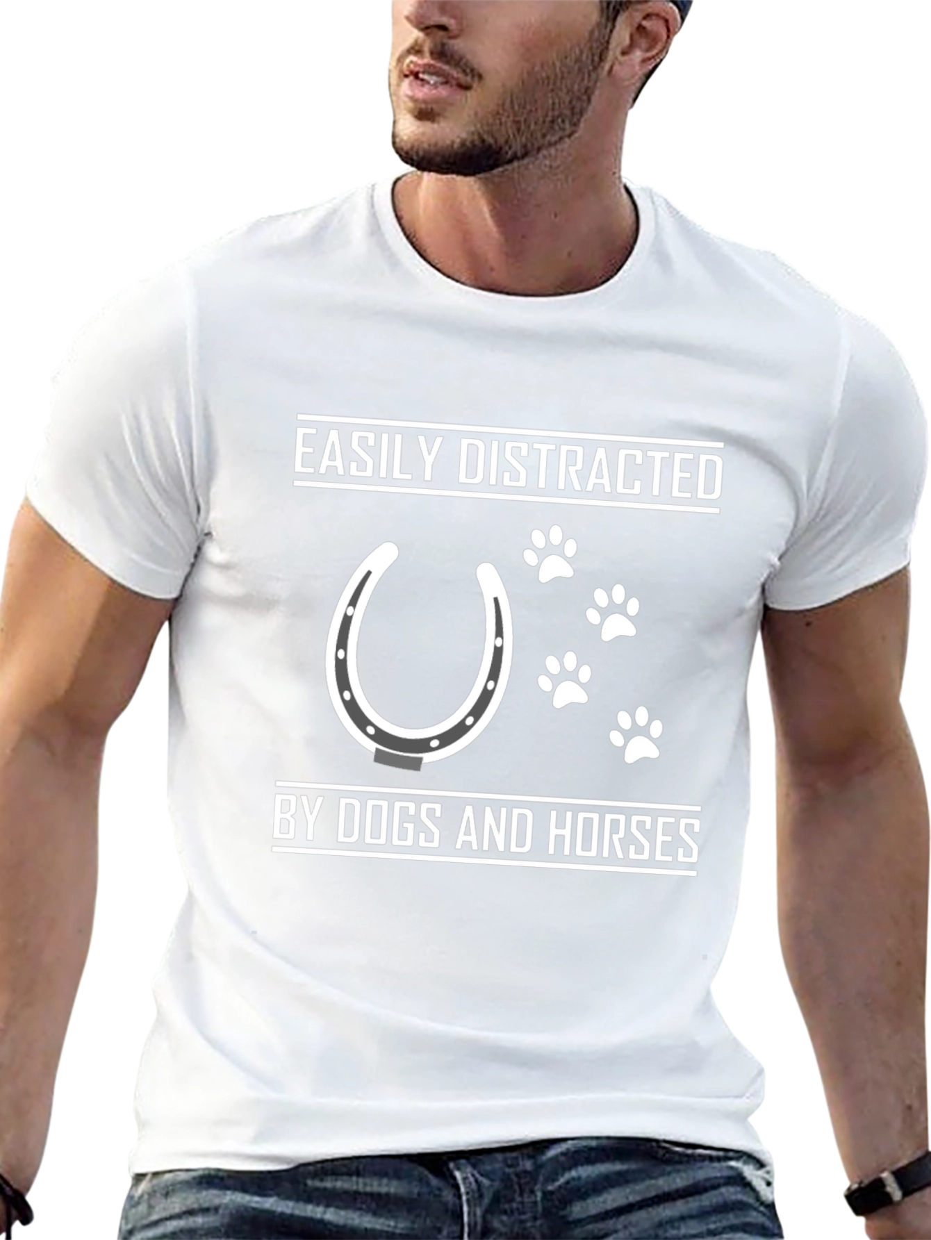 Easily Distracted by Dogs and Horses T-Shirt