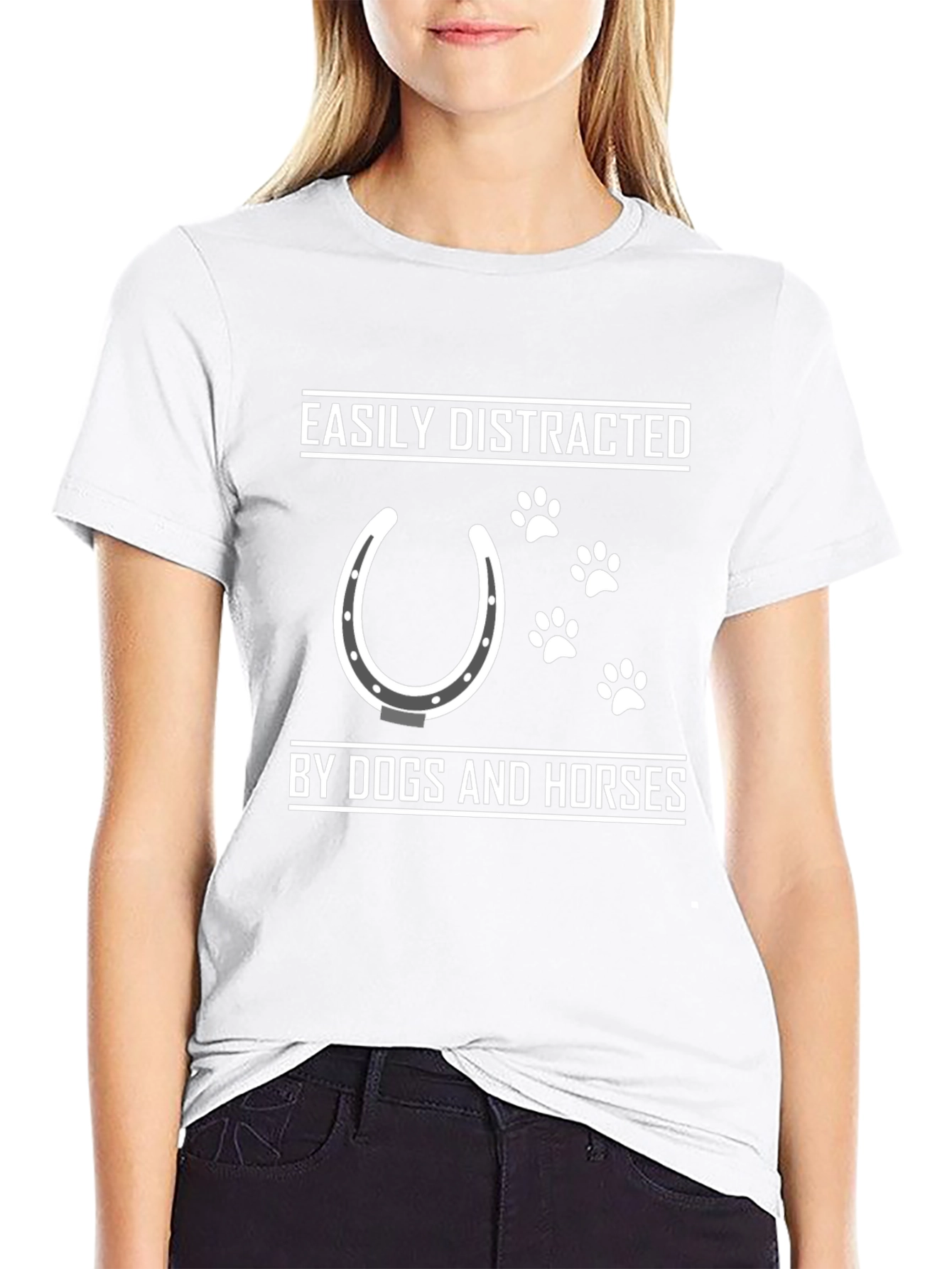 Easily Distracted by Dogs and Horses T-Shirt