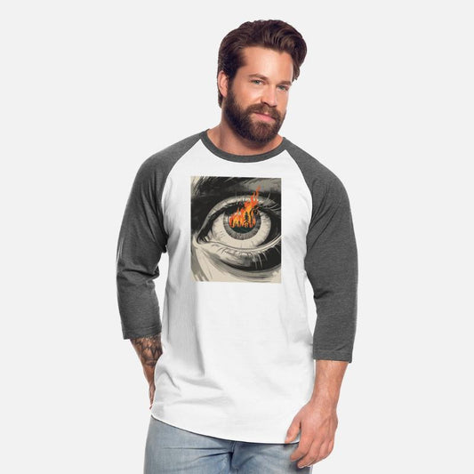 Forest Fire in Eye Retro vintage Eco Design nature