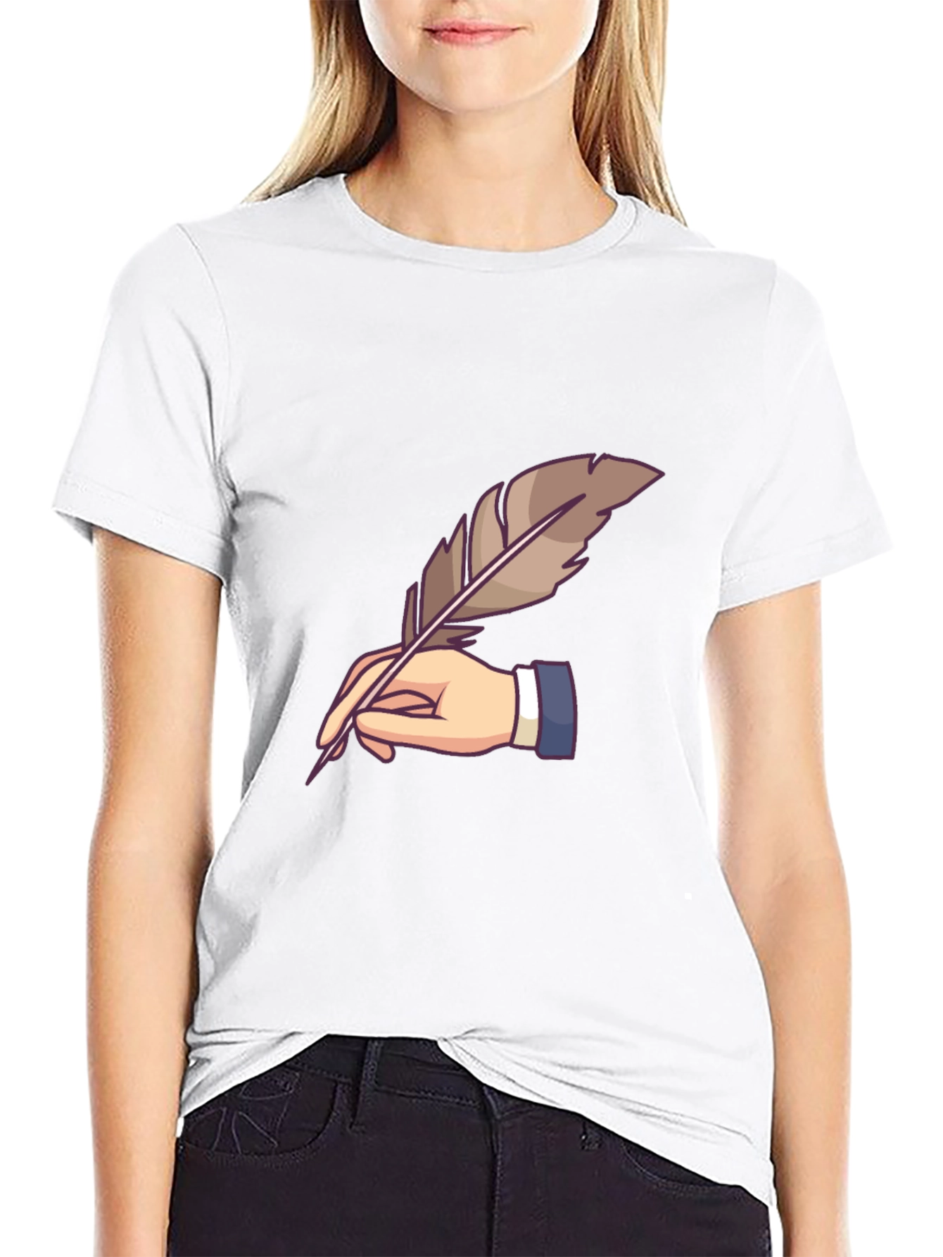 Quill Pen Writer Graphic Tee