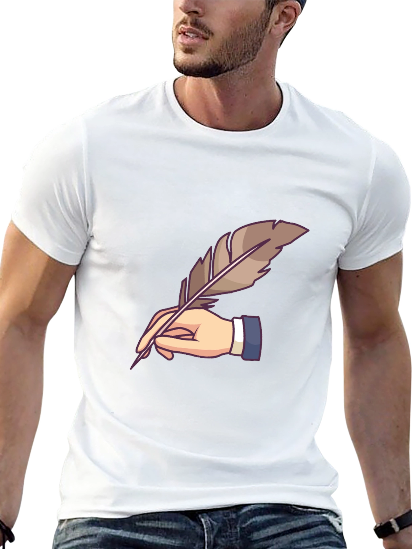 Quill Pen Writer Graphic Tee