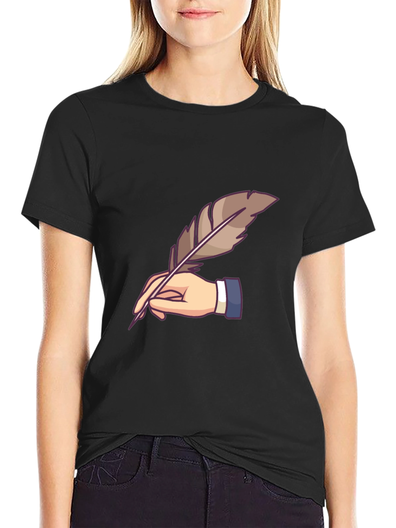 Quill Pen Writer Graphic Tee