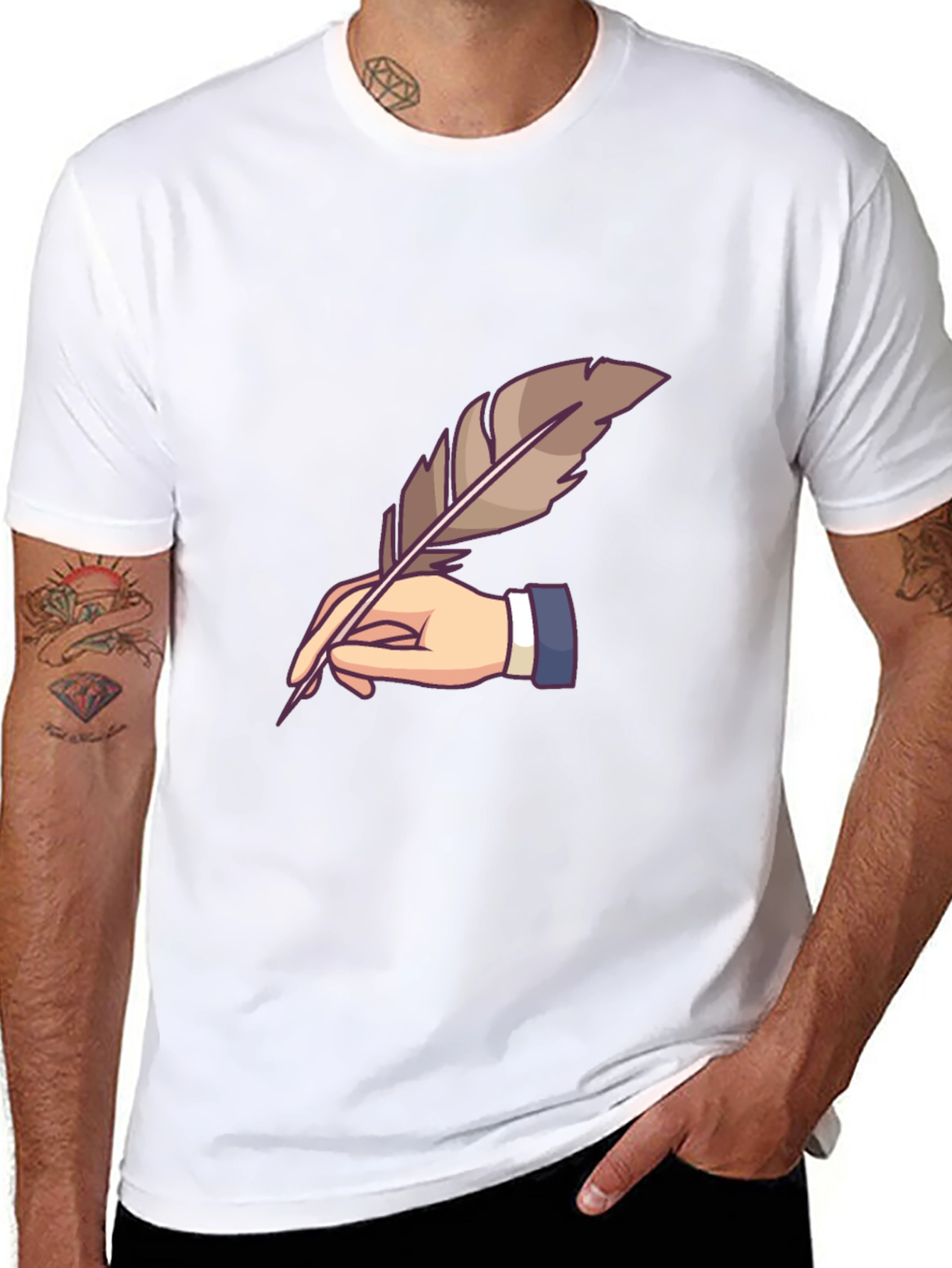 Quill Pen Writer Graphic Tee
