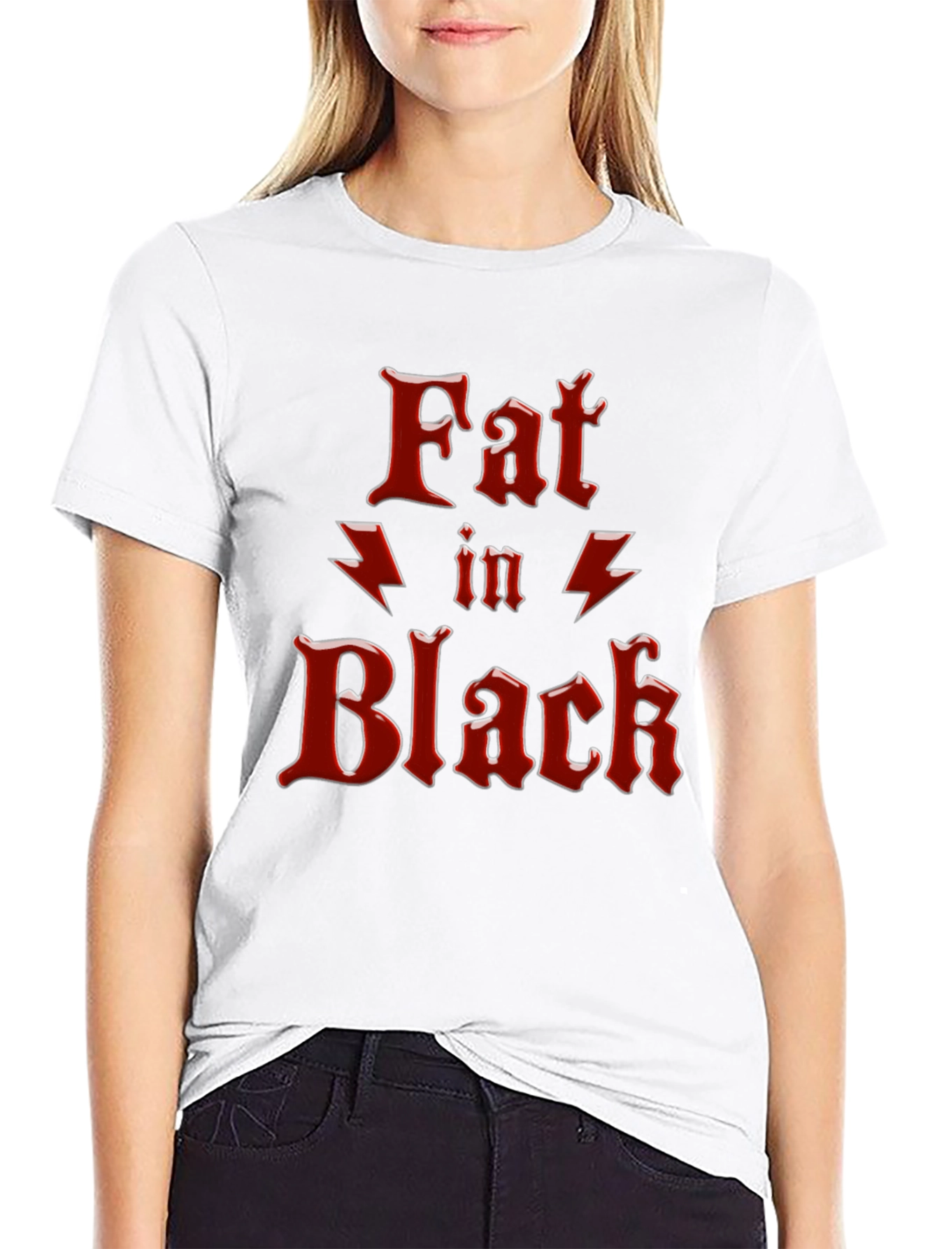 Fat In Black Graphic T-Shirt