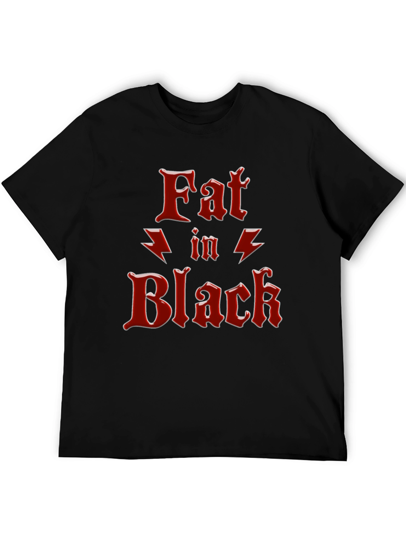 Fat In Black Graphic T-Shirt
