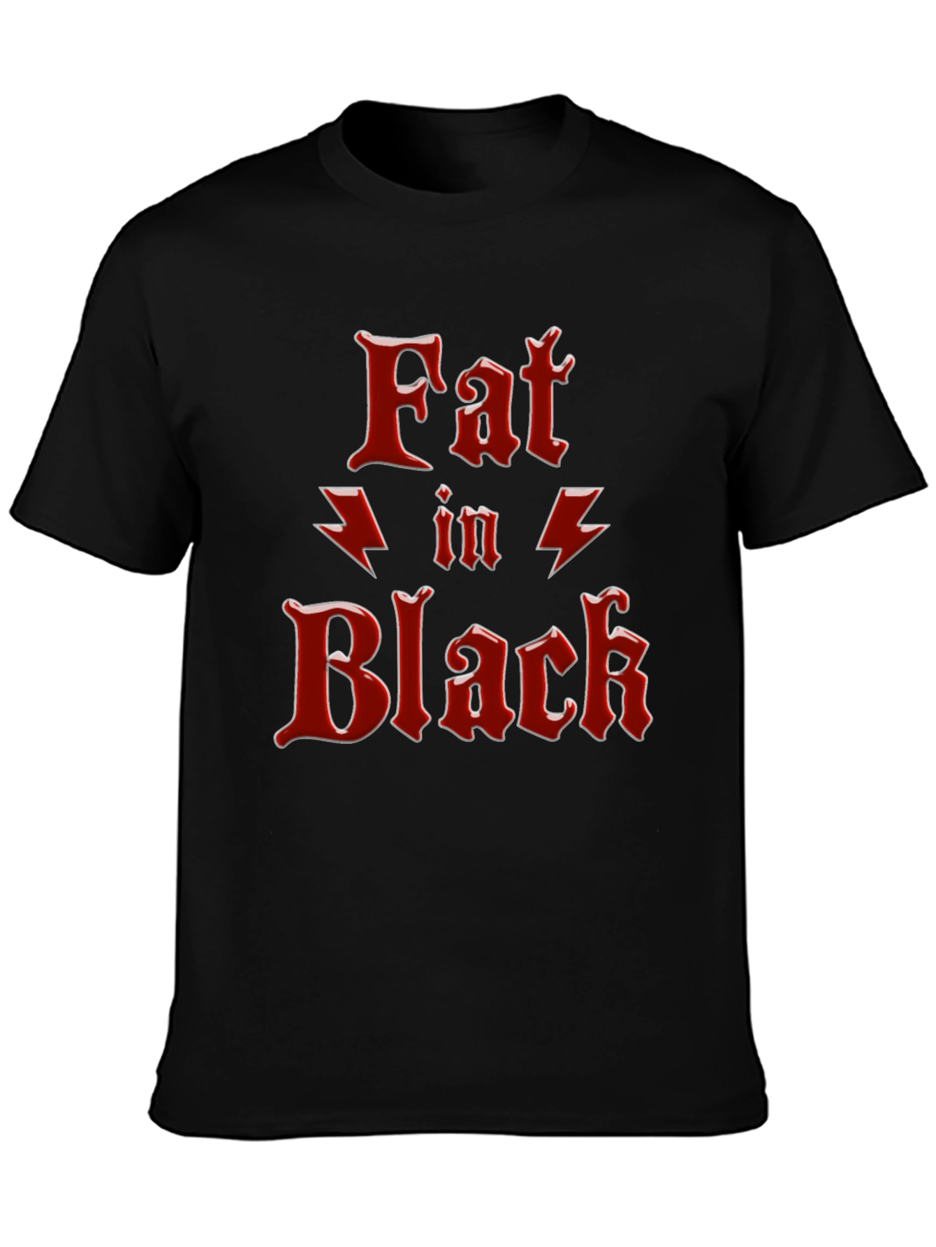 Fat In Black Graphic T-Shirt