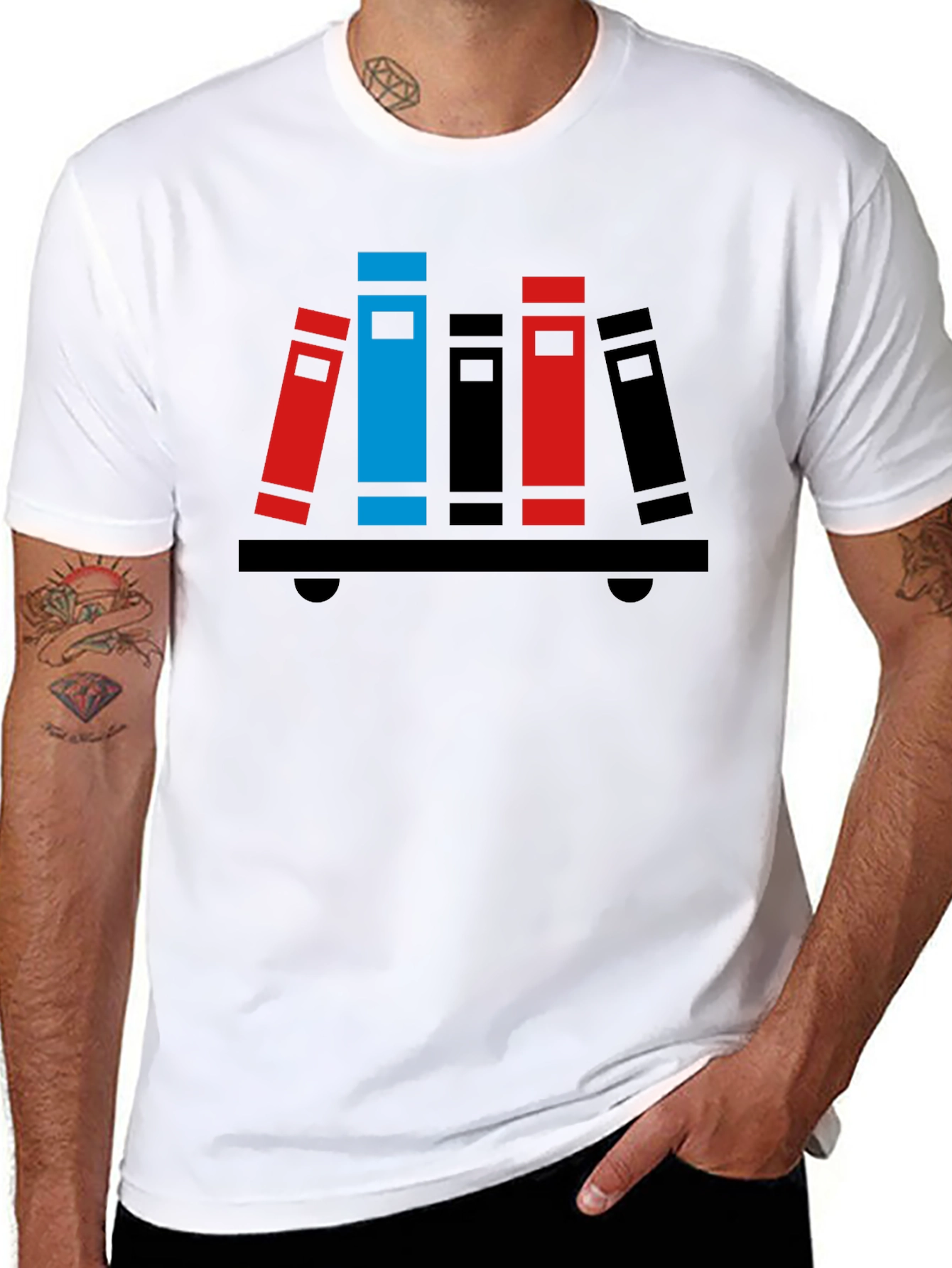 Book Shelf T-Shirt - Graphic Tee