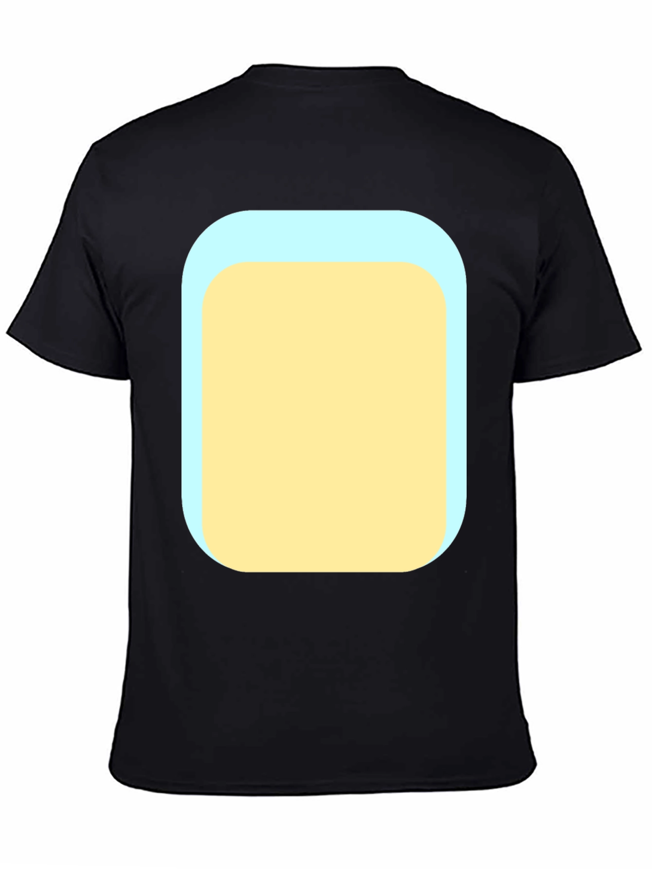 Mens Black T-Shirt with Graphic Print