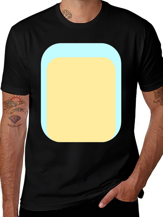 Mens Black T-Shirt with Graphic Print