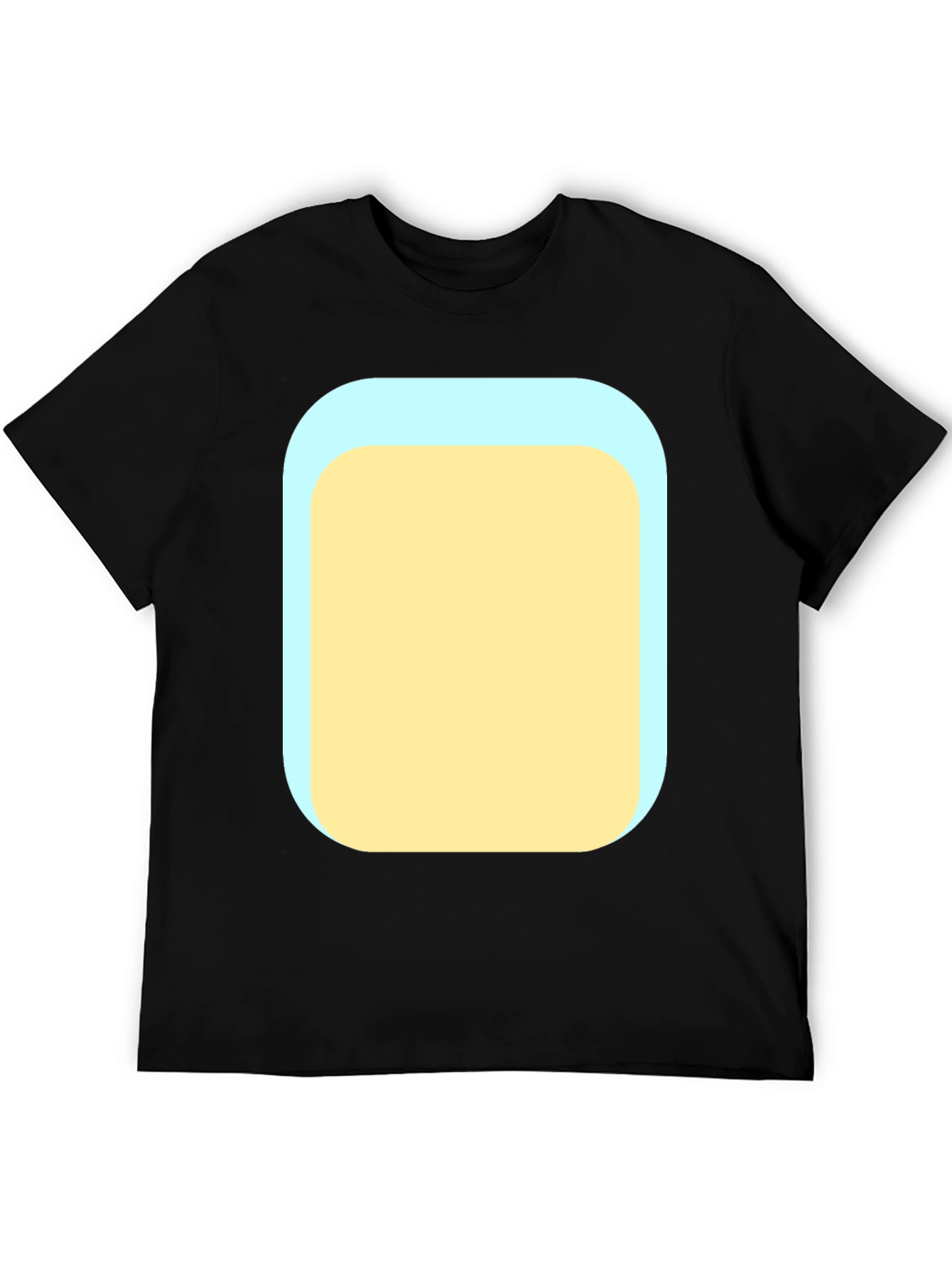 Mens Black T-Shirt with Graphic Print