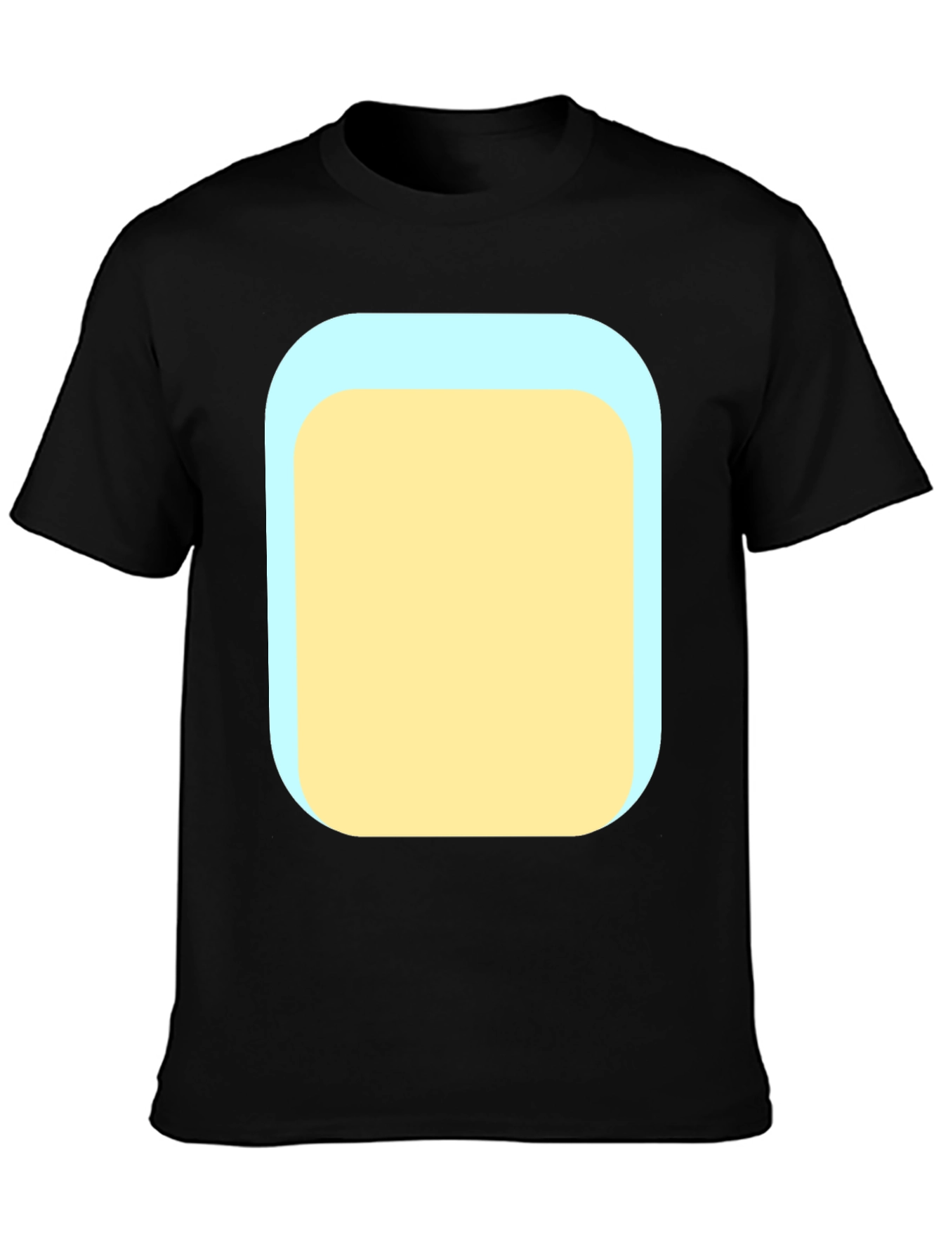 Mens Black T-Shirt with Graphic Print