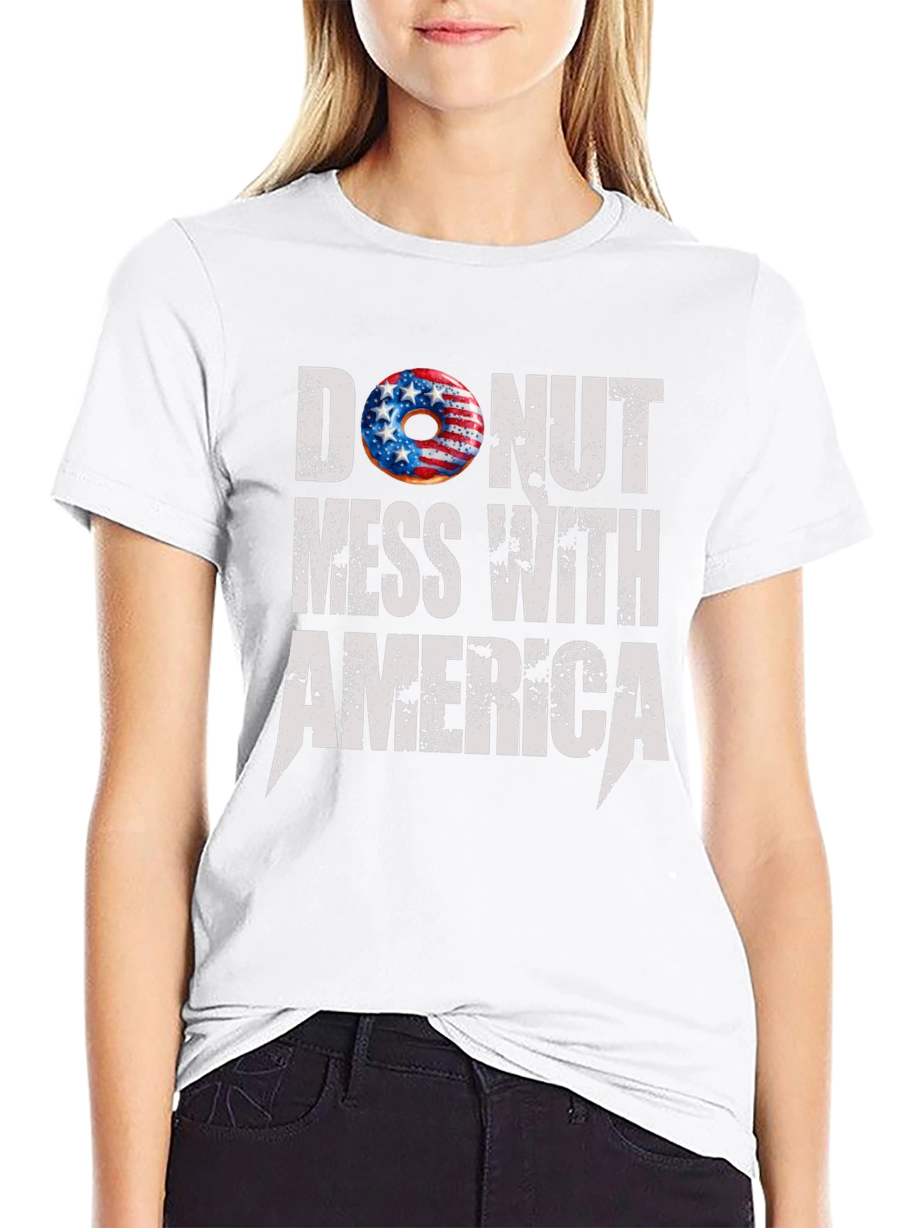 Donut Mess With America T-Shirt