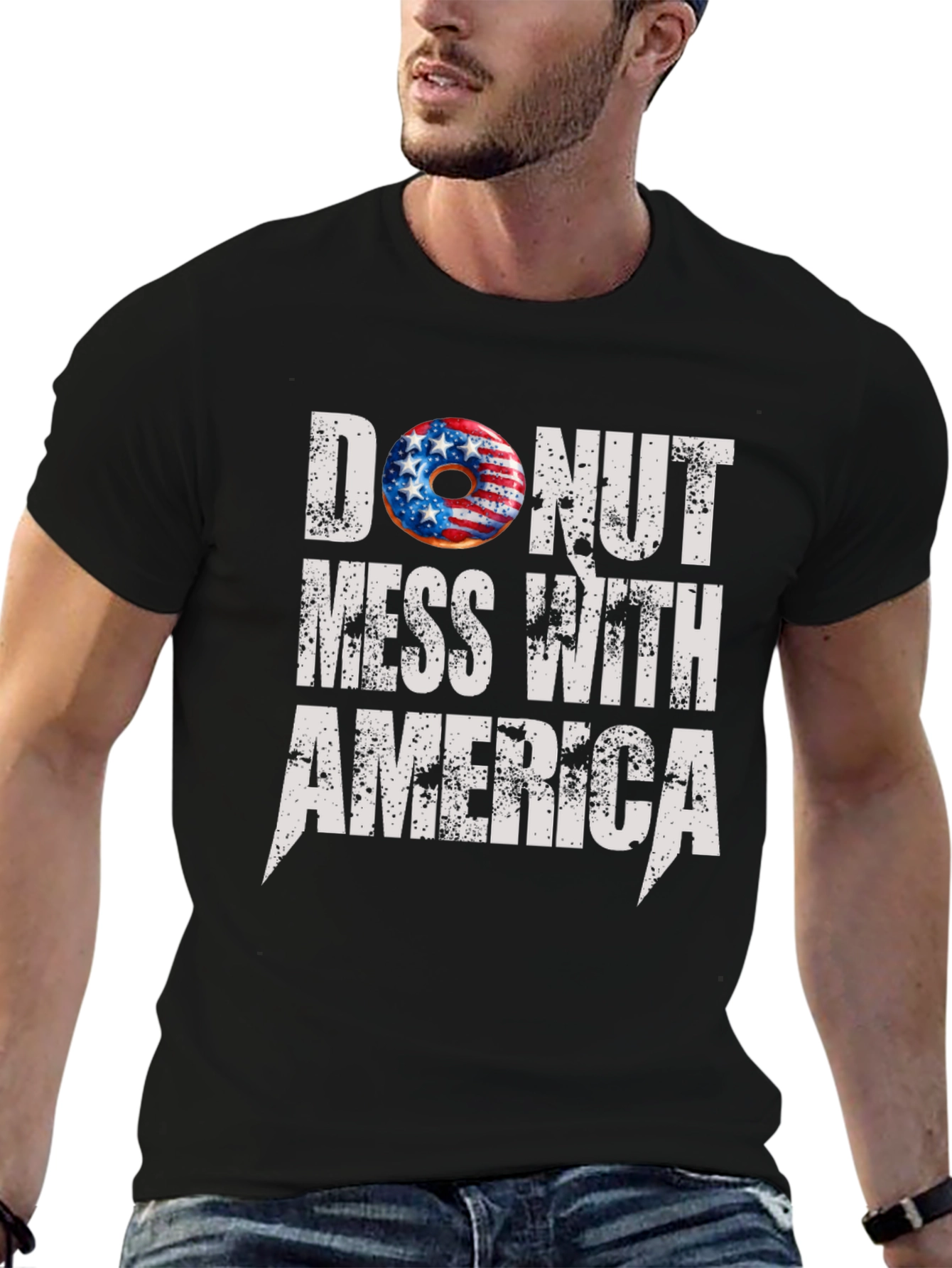 Donut Mess With America T-Shirt