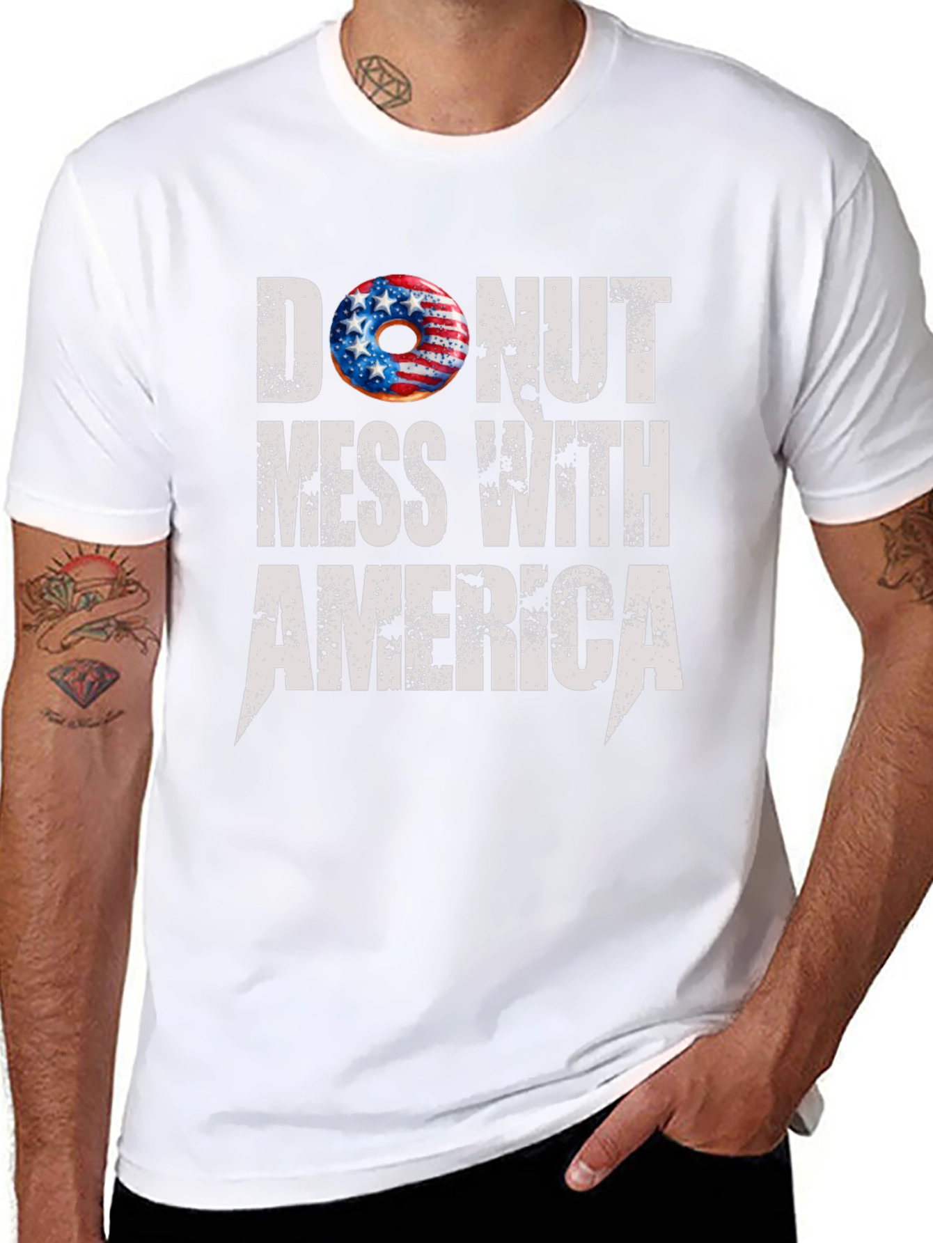 Donut Mess With America T-Shirt