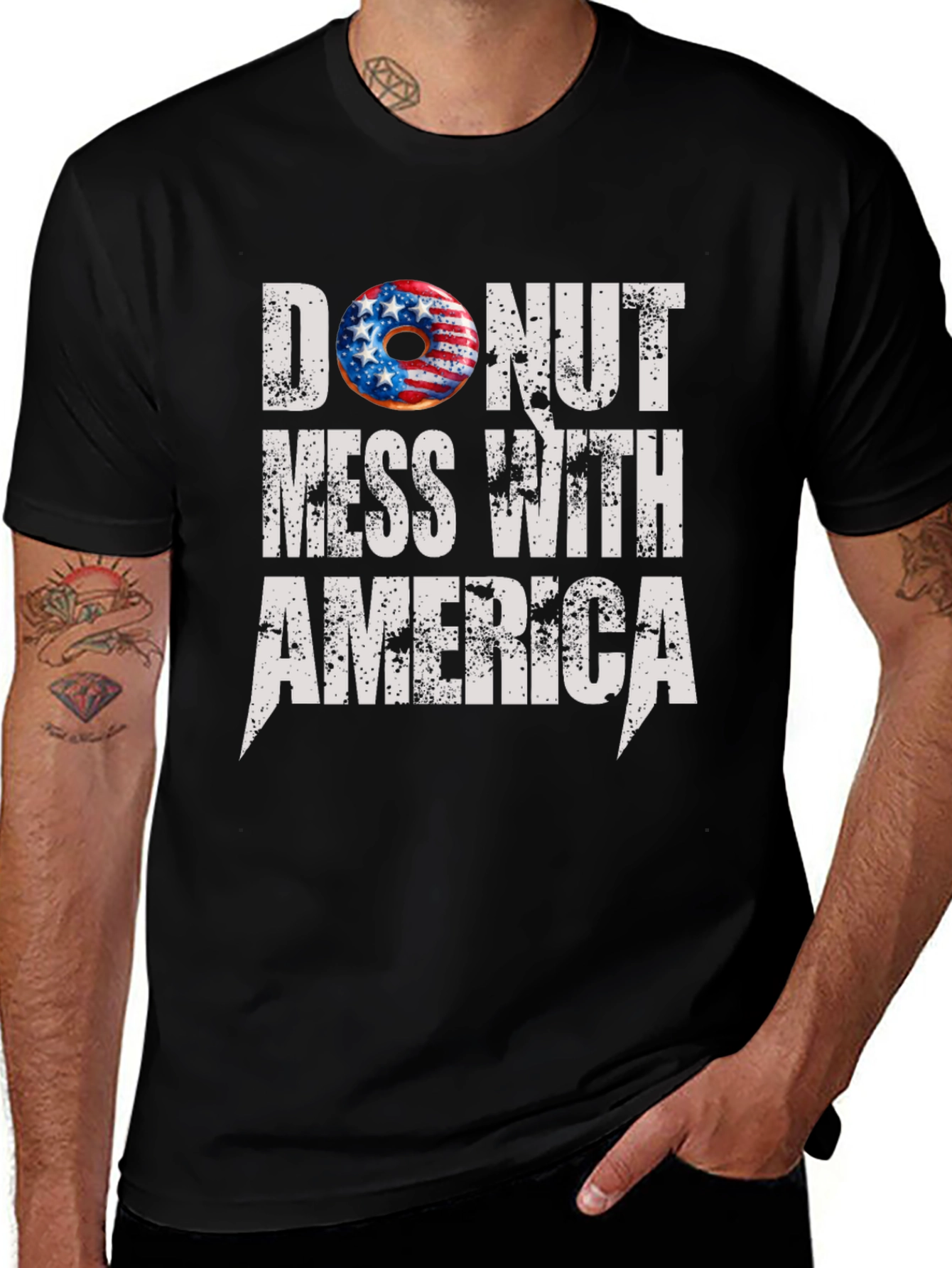 Donut Mess With America T-Shirt