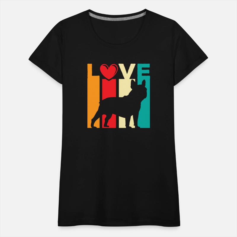 French bulldog retro vintage